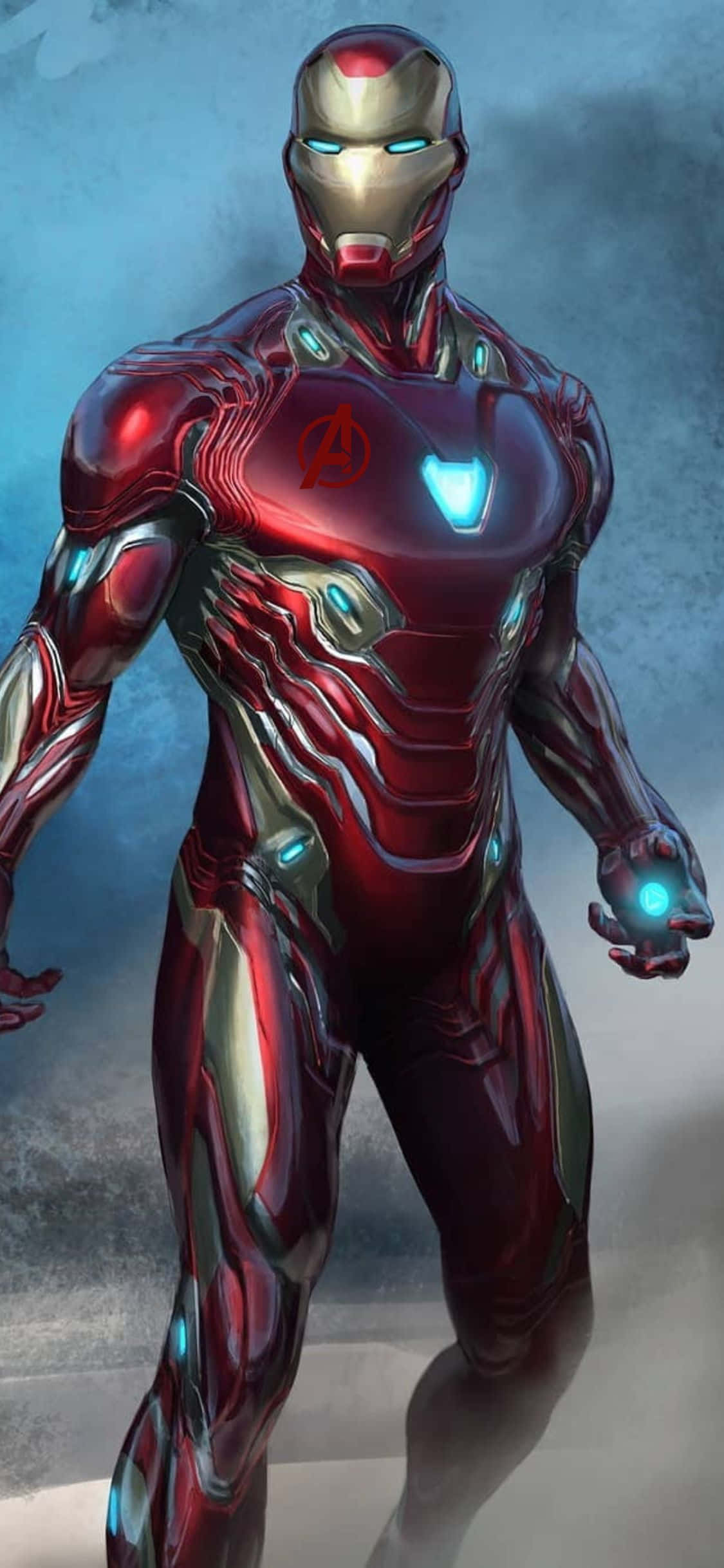 iPhone XS Avengers Fundal Iron Man în Costumul Mark 50 Fundal
