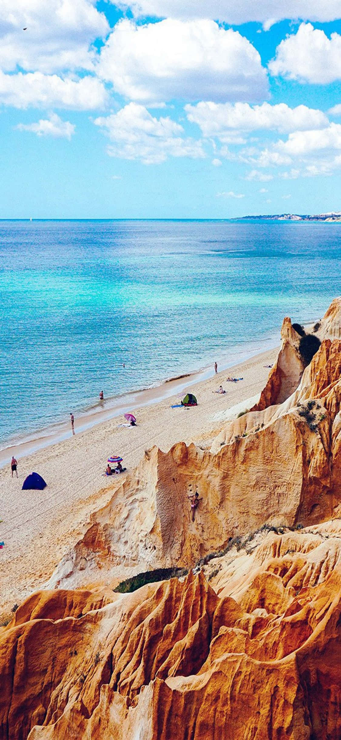 Fundal iPhone XS Camping Plajă Fundal