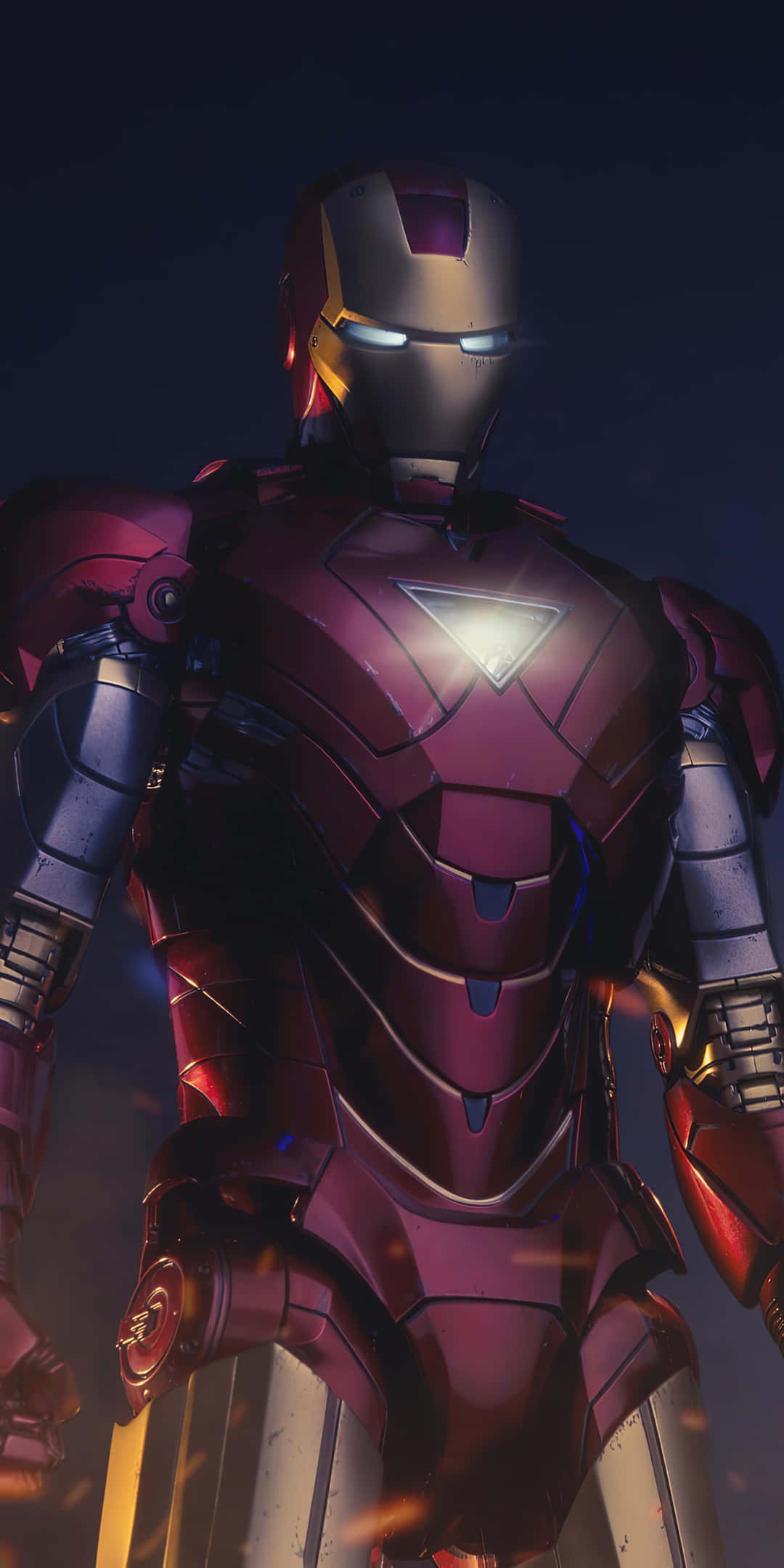 Fundal Iron Man cu Armura Zgâriată pentru Pixel 3 Fundal