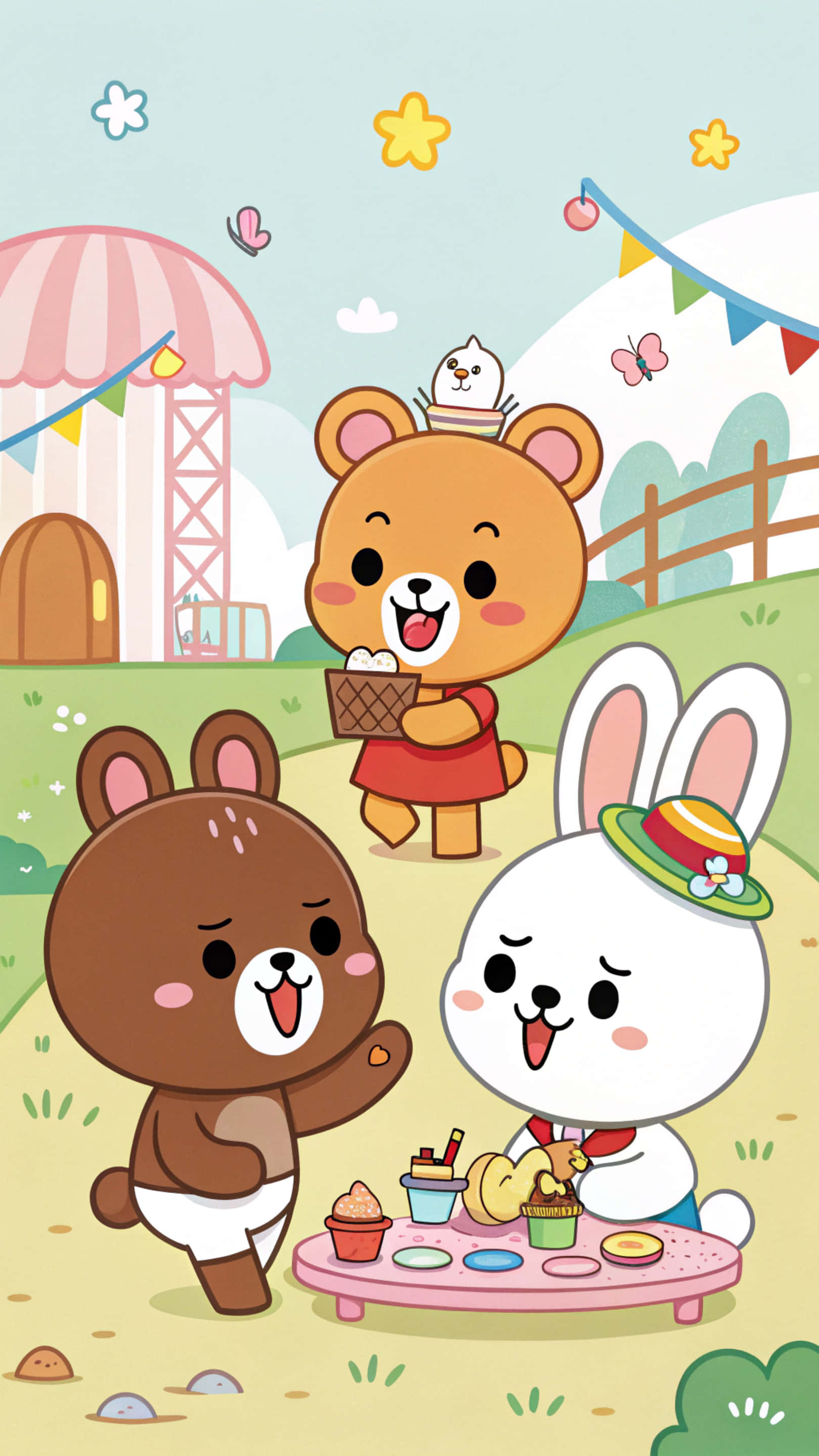 Fundal Line Friends Fundal