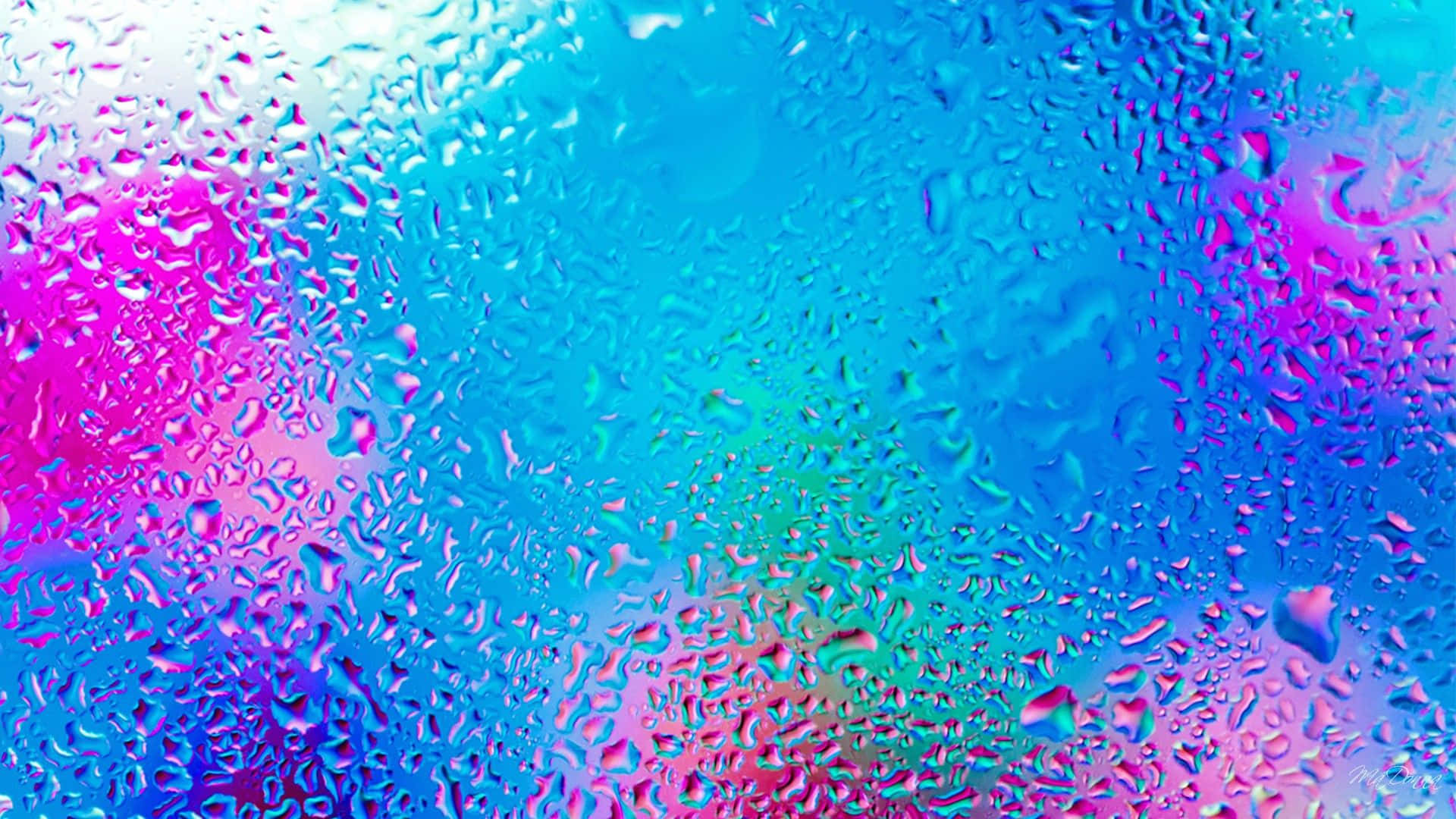 Fundal luminos cu gradient de sticlă albastră umedă Fundal