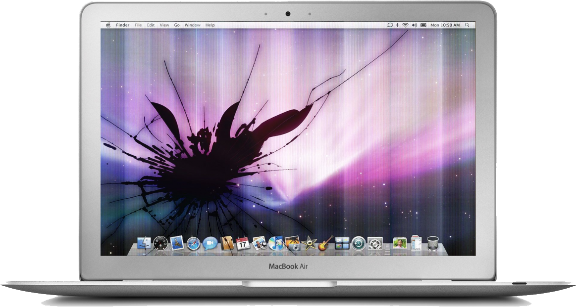 Fundal MacBook Air cu ecran crăpat Fundal