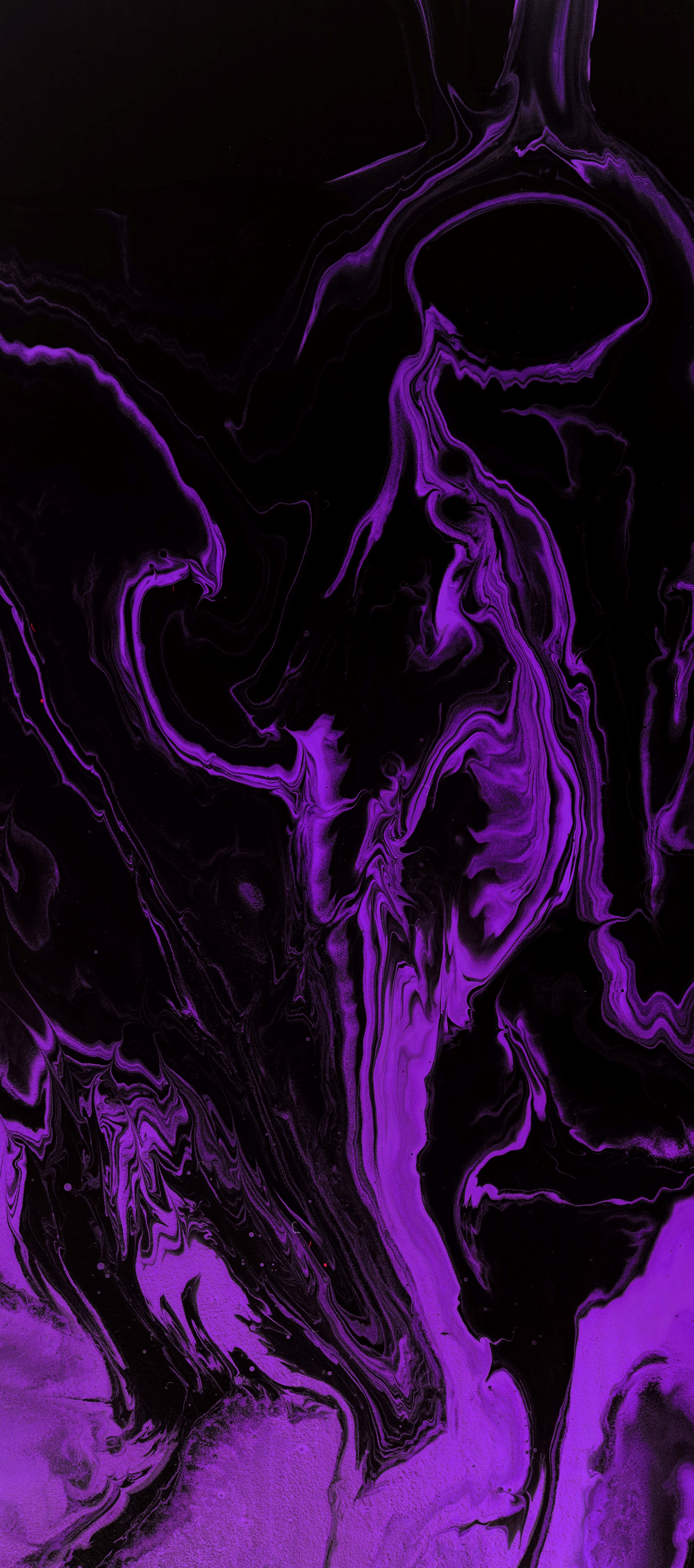 Purple Flowing iPhone X Marble Background Fundal