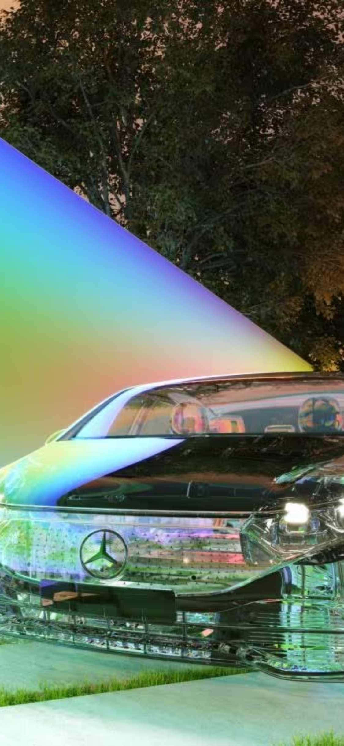 iPhone Xs Mercedes Fundal Reflectant Mercedes-Benz S-Class Fundal