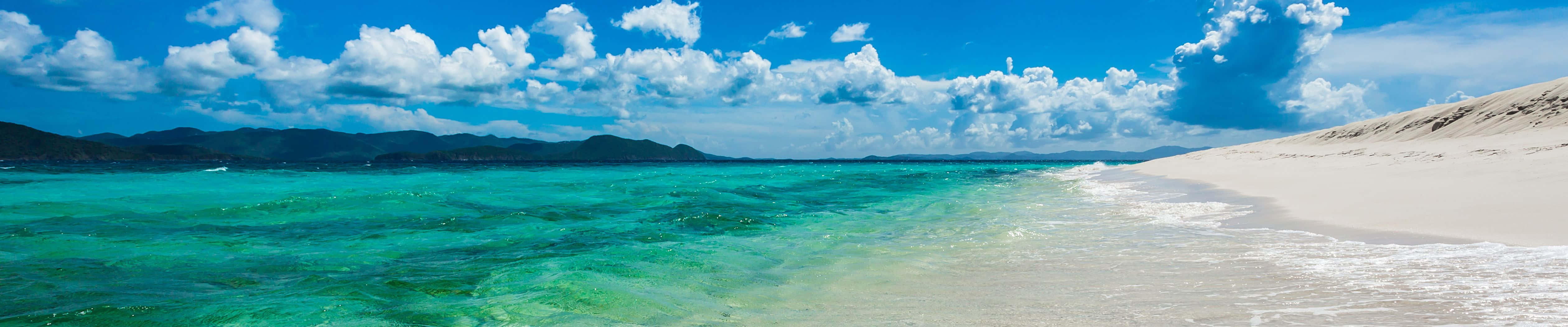 Fundal monitor Pixel 3 cu plaja Sandy Cay Fundal