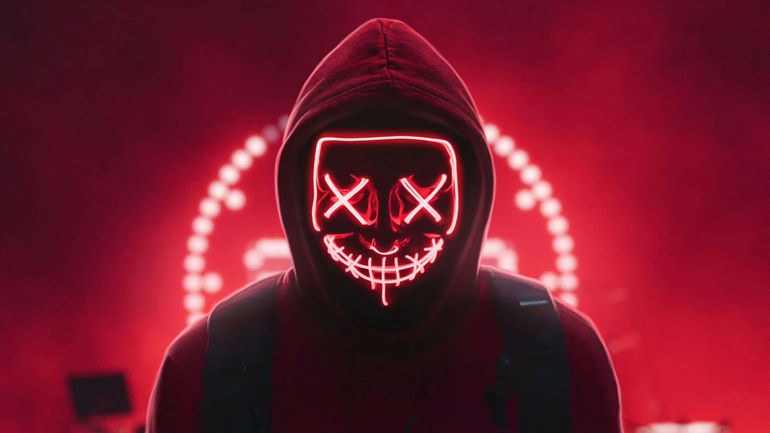 Fundal Neon Roșu Vibrant Fundal