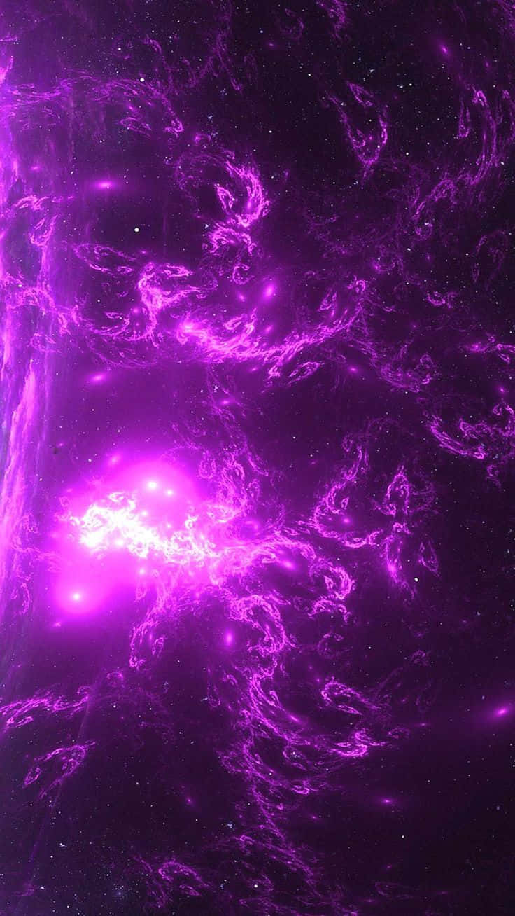 Fundal Neon Violet Îndrăzneț și Colorat Fundal