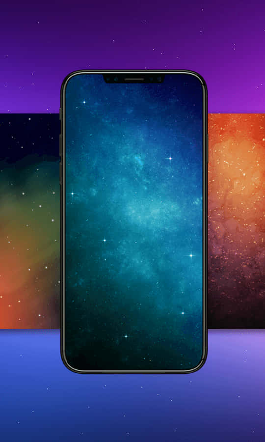 Fundal OLED pentru iPhone XS cu smartphone Apple Galaxy Fundal