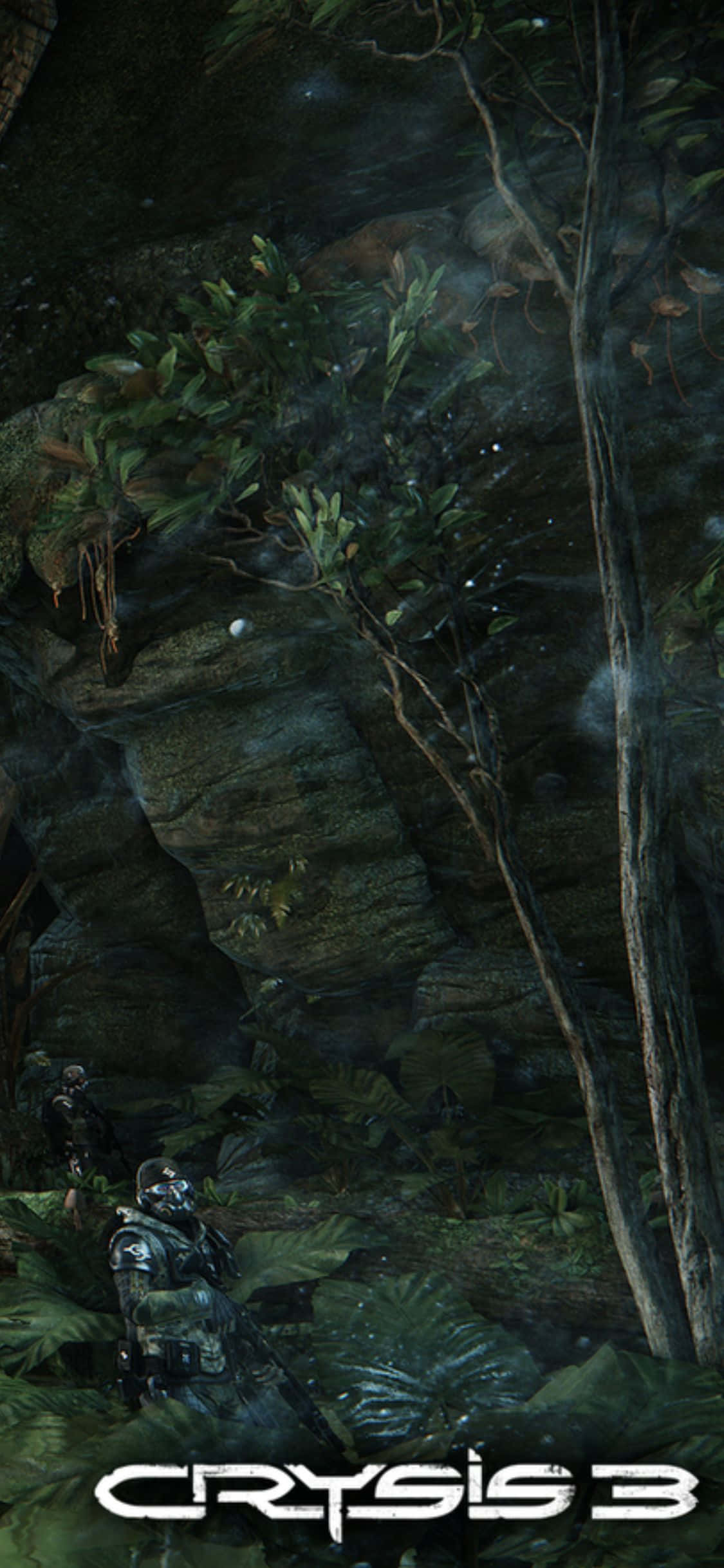 Fundal Pădure Verde iPhone X Crysis 3 Fundal