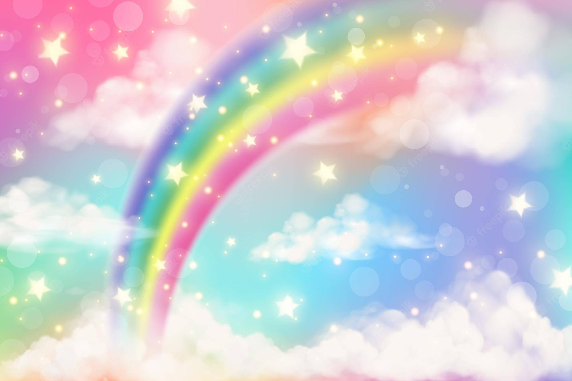 Fundal Pastel Curcubeu Fantasy Fundal