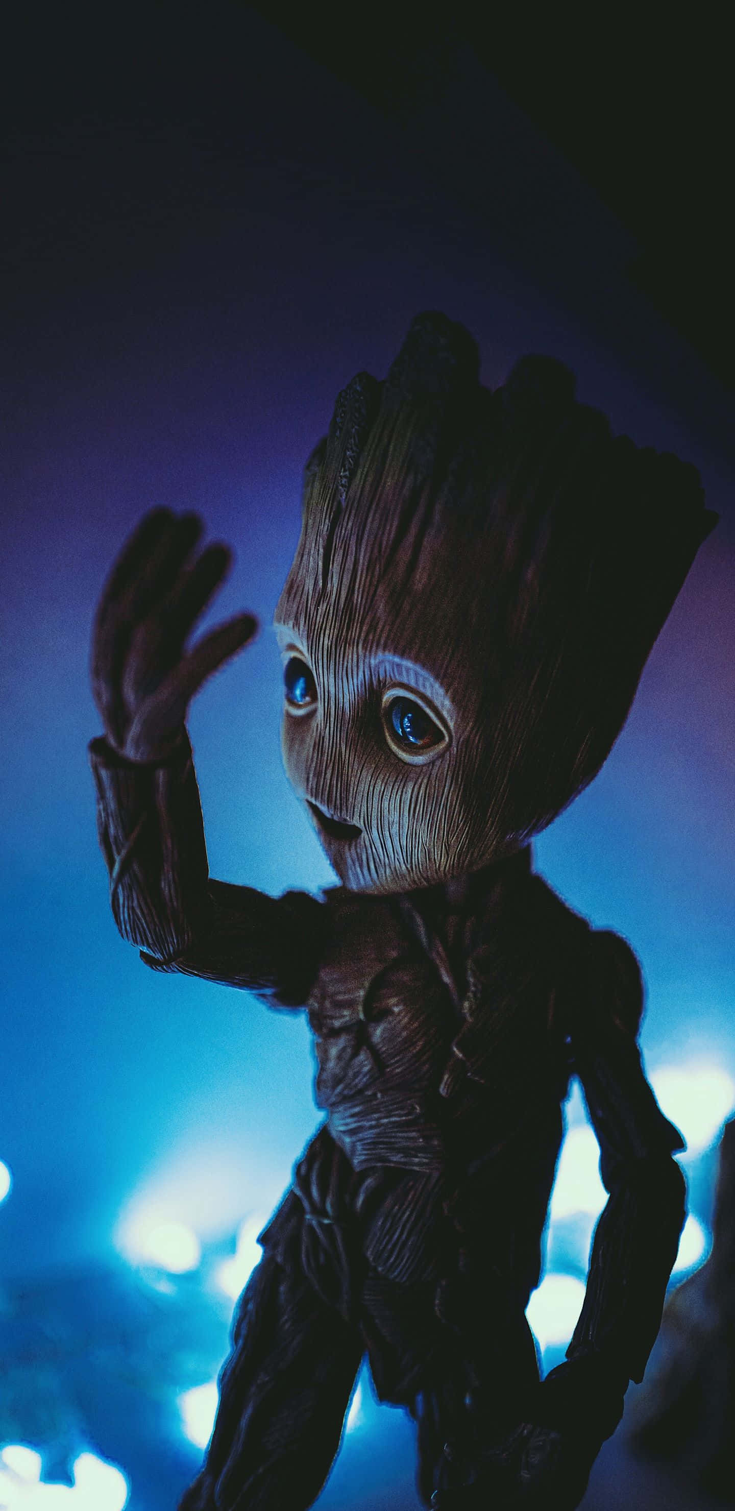 Fundal Pixel 3xl Marvel cu Baby Groot Fundal