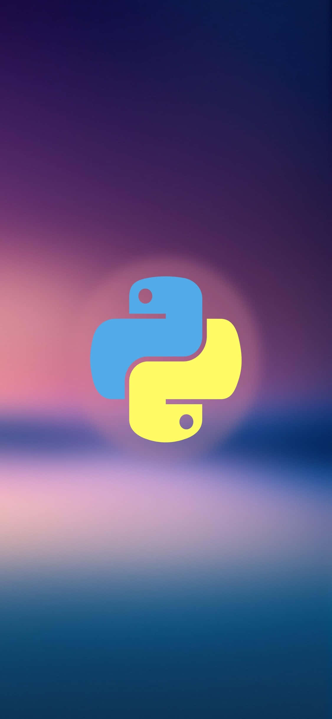 Fundal Programare iPhone Xs Logo Python Fundal