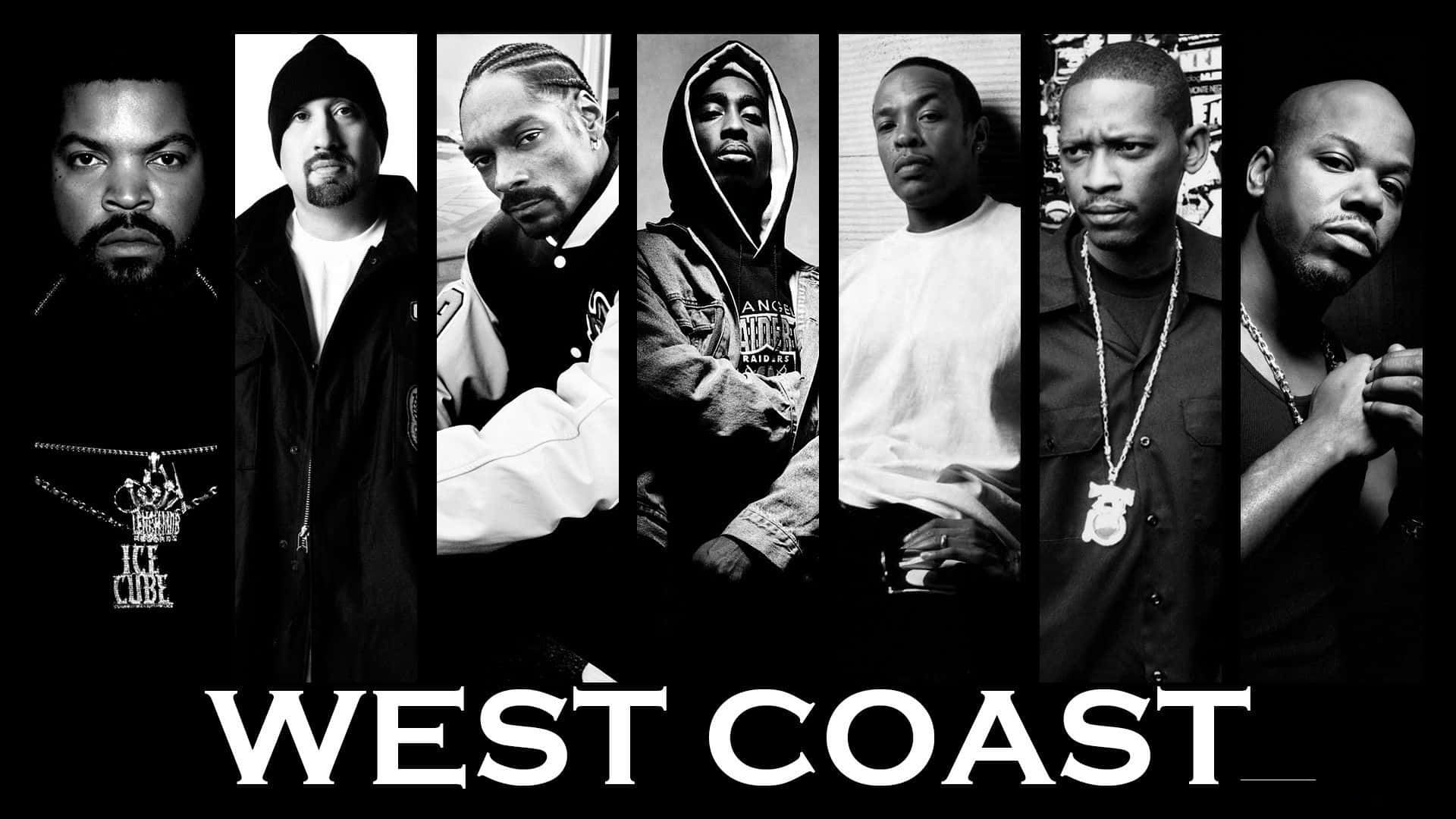 Fundal Rap Artiști de pe Coasta de Vest Anii 90 Fundal