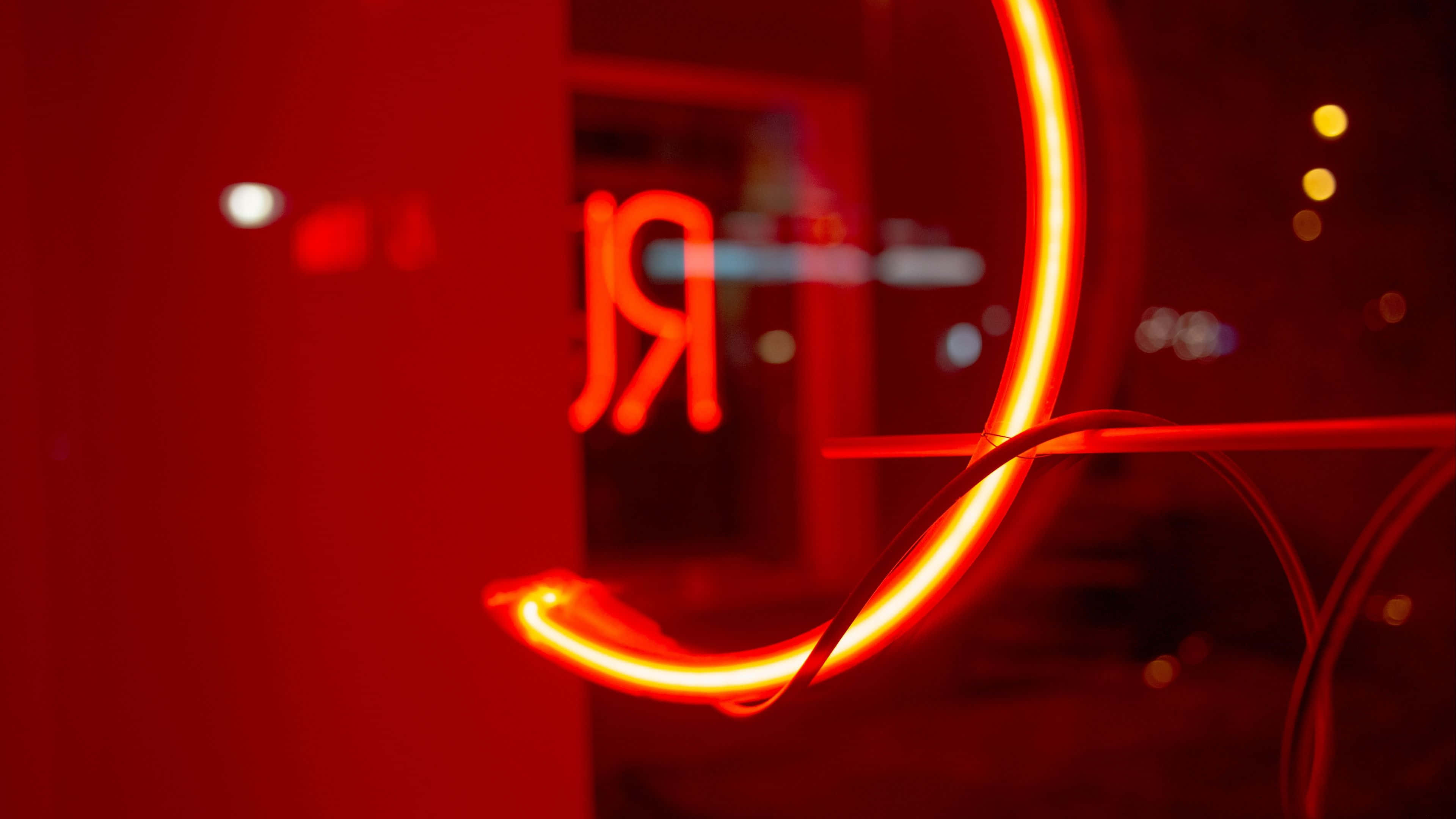 Fundal Roșu Neon Intens Fundal