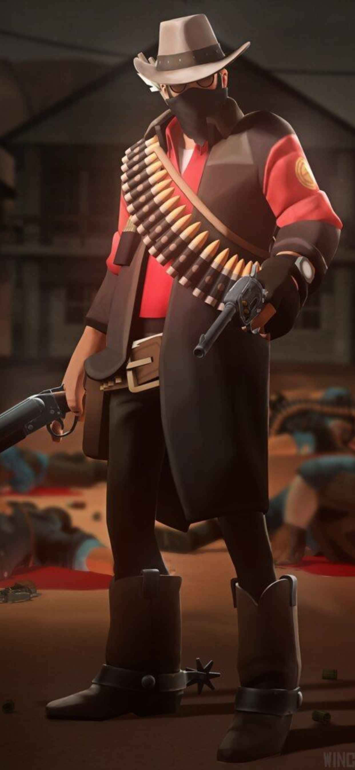 Fundal Roșu Sniper iPhone Xs Max Team Fortress 2 Fundal