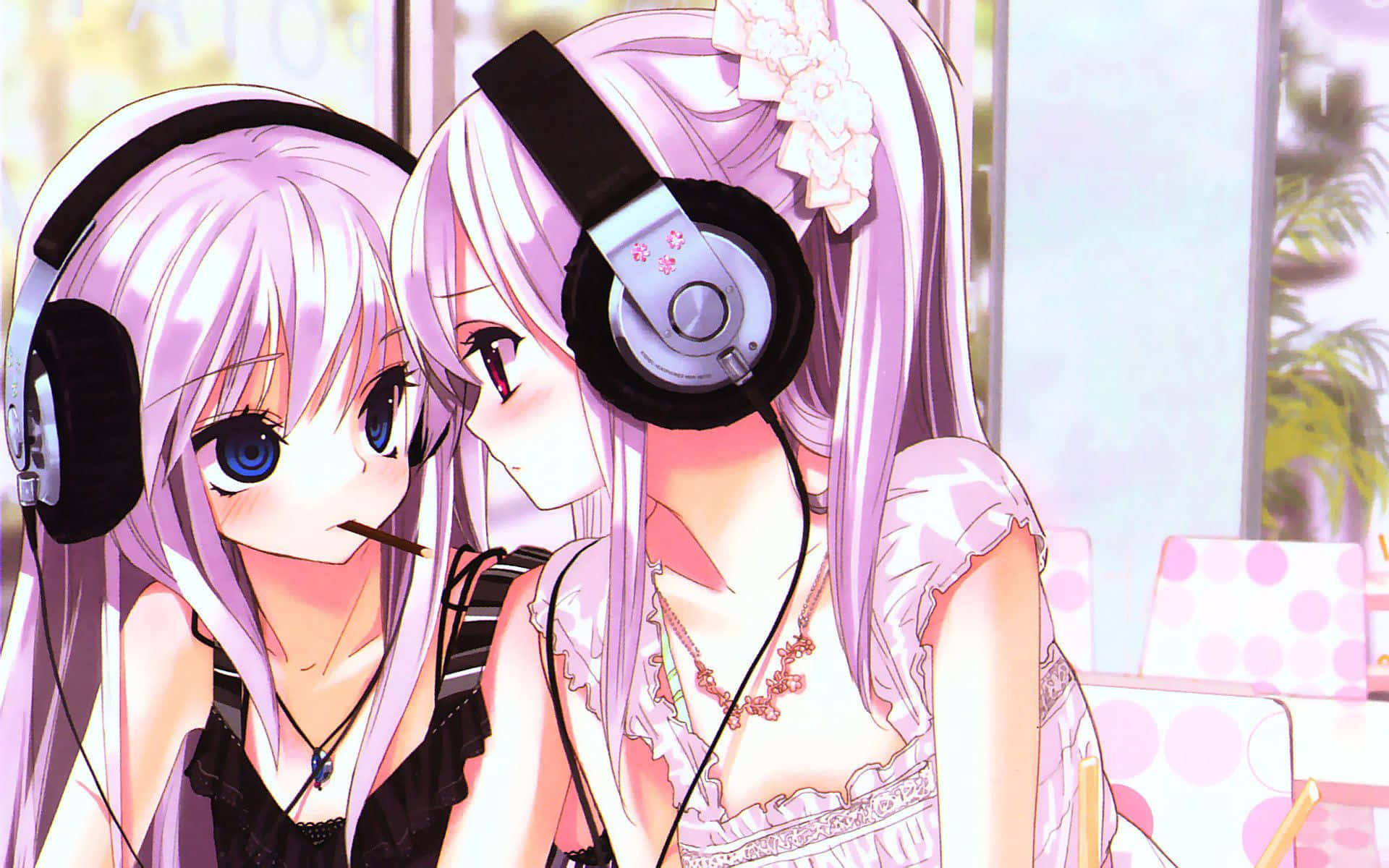 Fundal Roz Adorabil Kawaii Fantasy Fundal