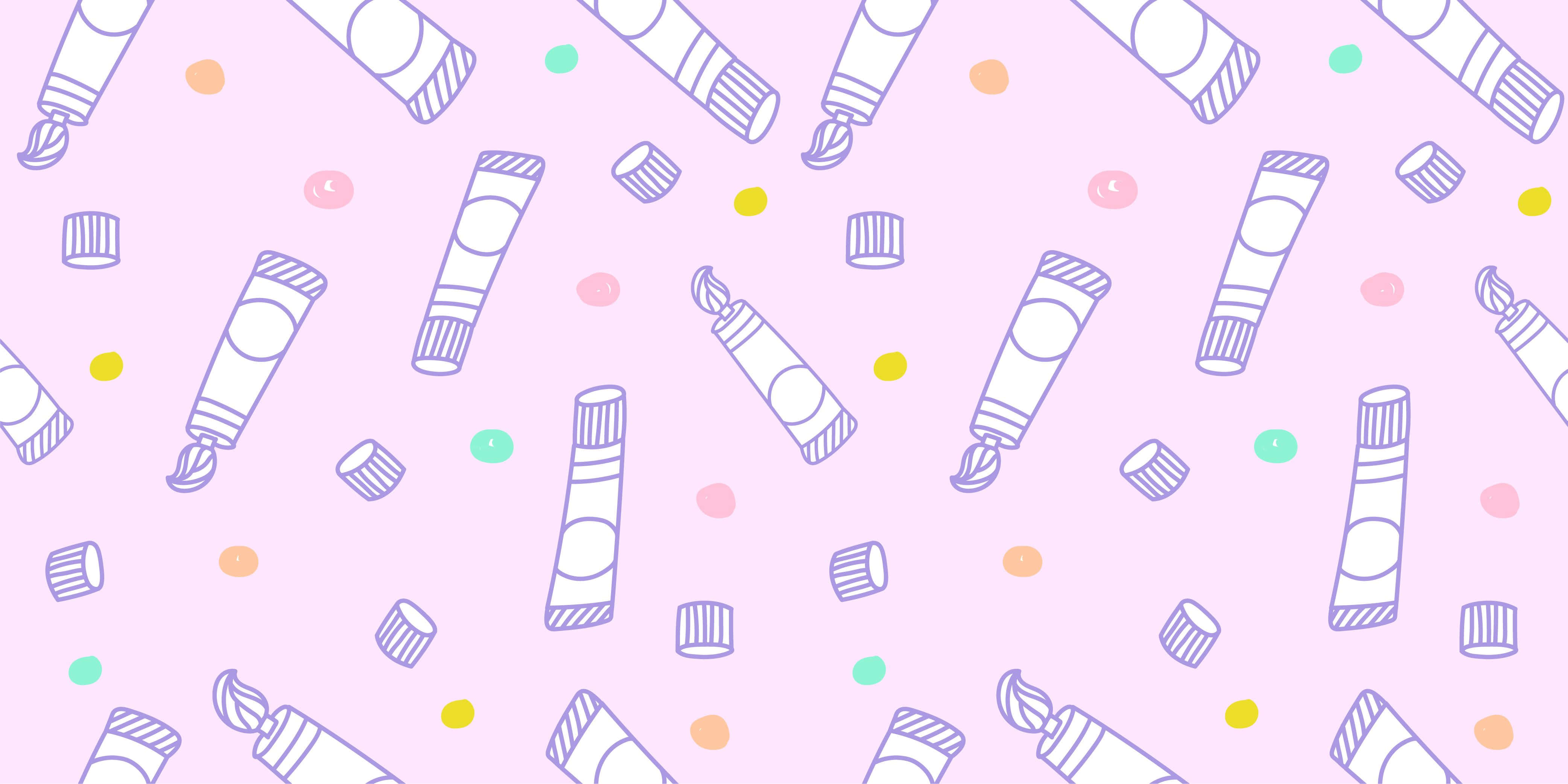 Fundal Roz Kawaii Adorabil Fundal