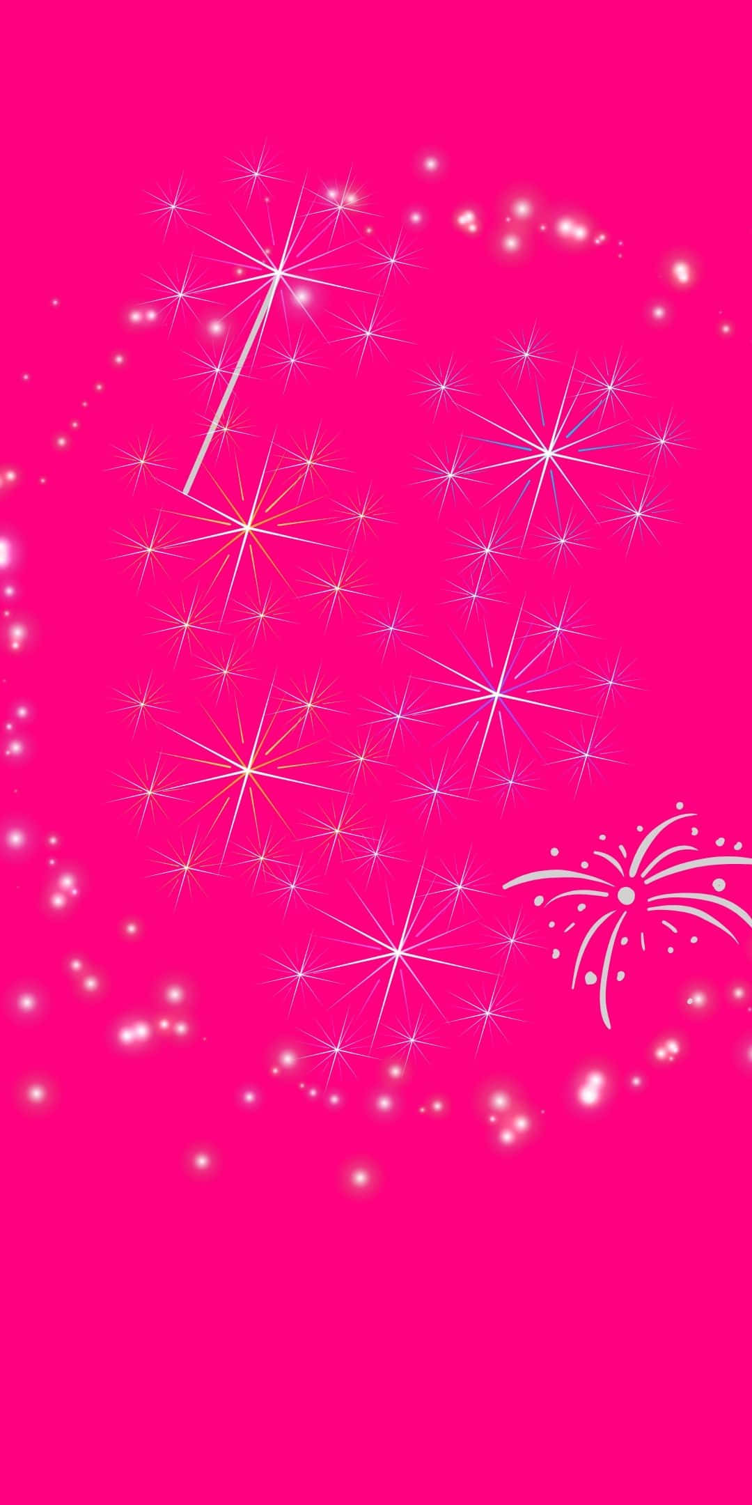 Fundal Roz Sclipitor cu Focuri de Artificii Fundal
