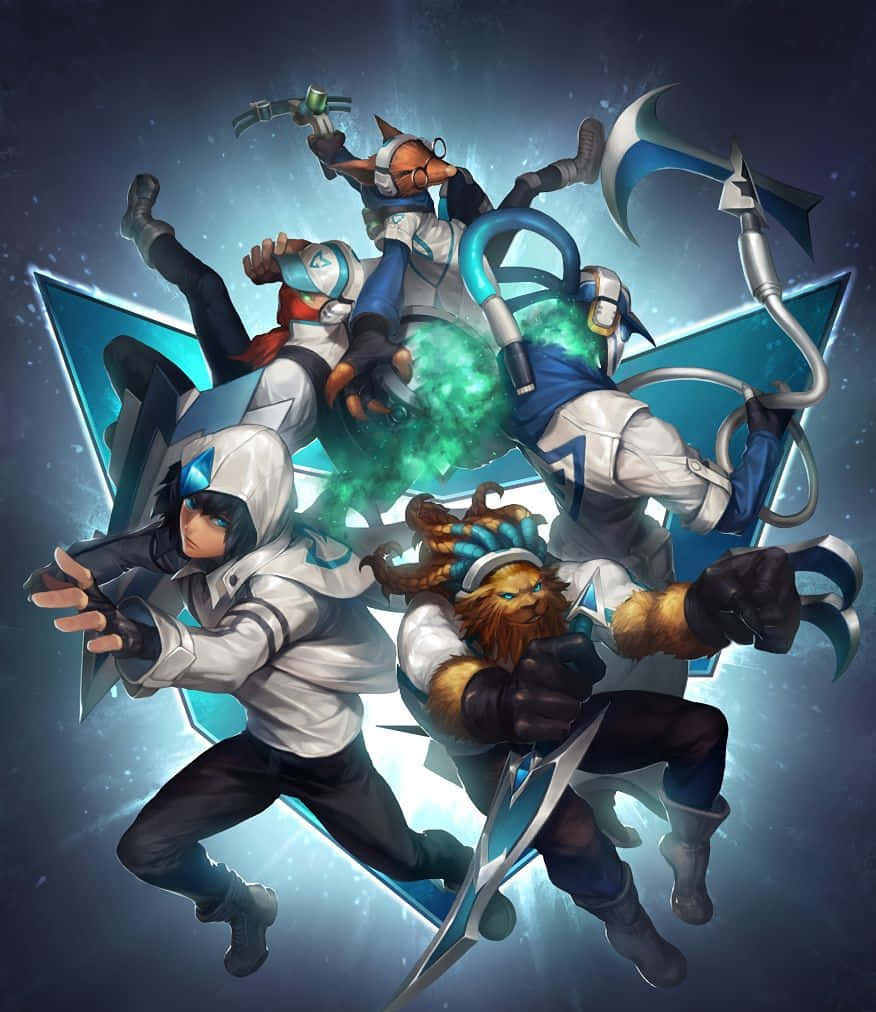Fundal Samsung Galaxy White Pixel 3 XL League Of Legends Fundal
