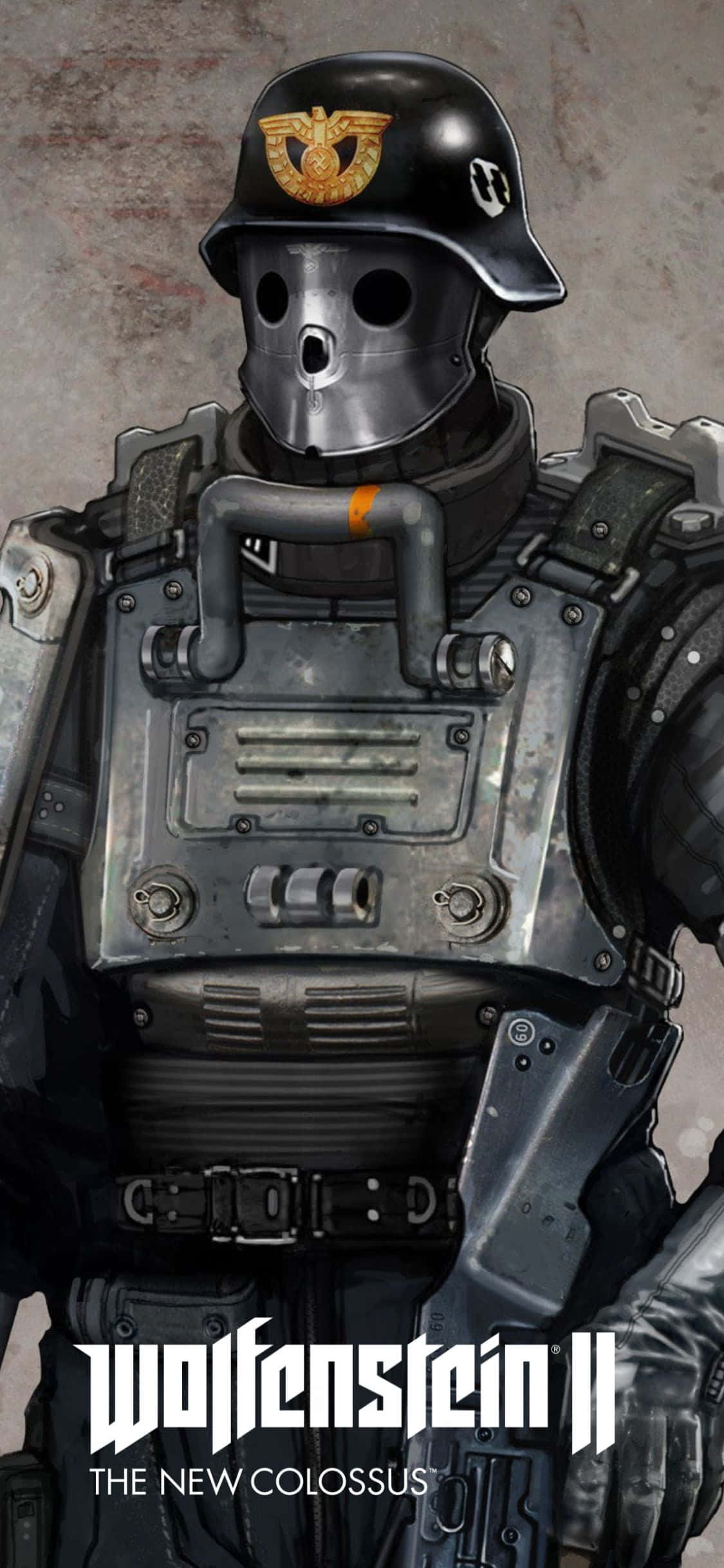 Fundal iPhone Xs Wolfenstein Ii Soldat de Patrulare Fundal