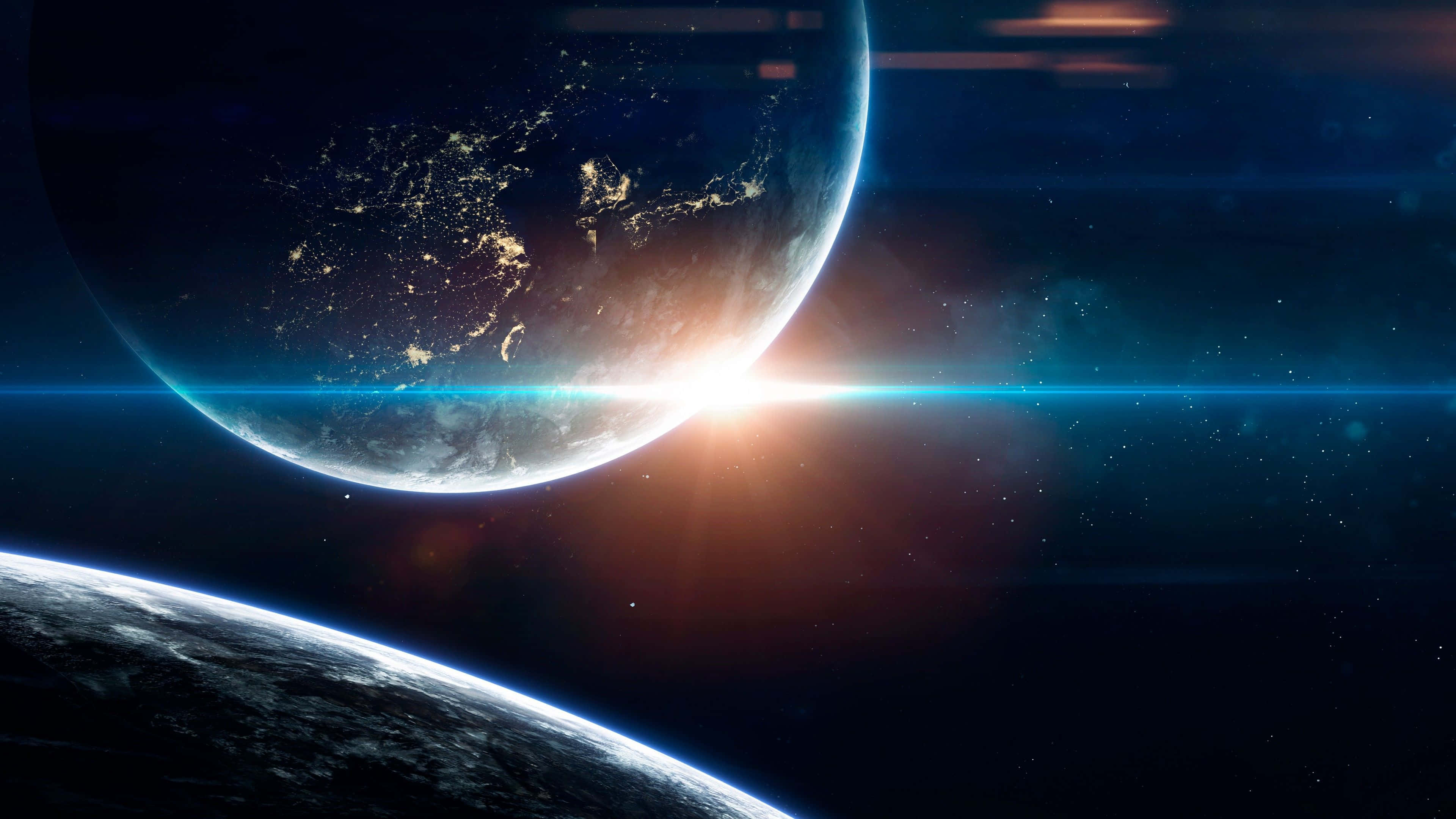 Fundal Spațiu Galactic Suprafața Planetelor Fundal