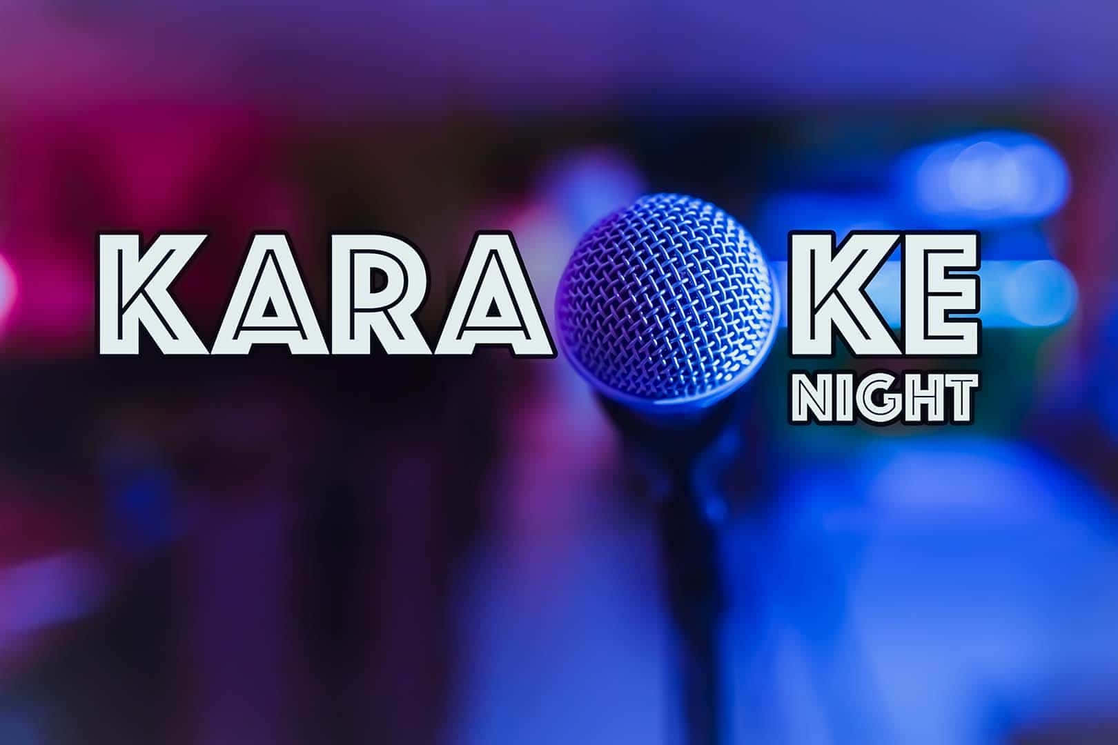Fundal tipografic pentru seara de karaoke Fundal