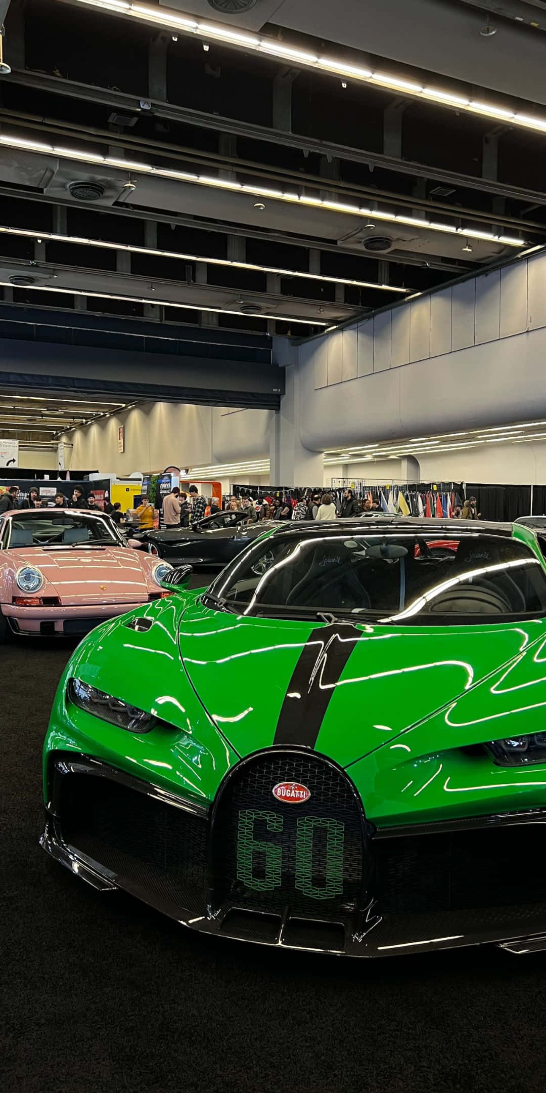 Fundal Verde Lucios Bugatti Chiron Pixel 3 Fundal