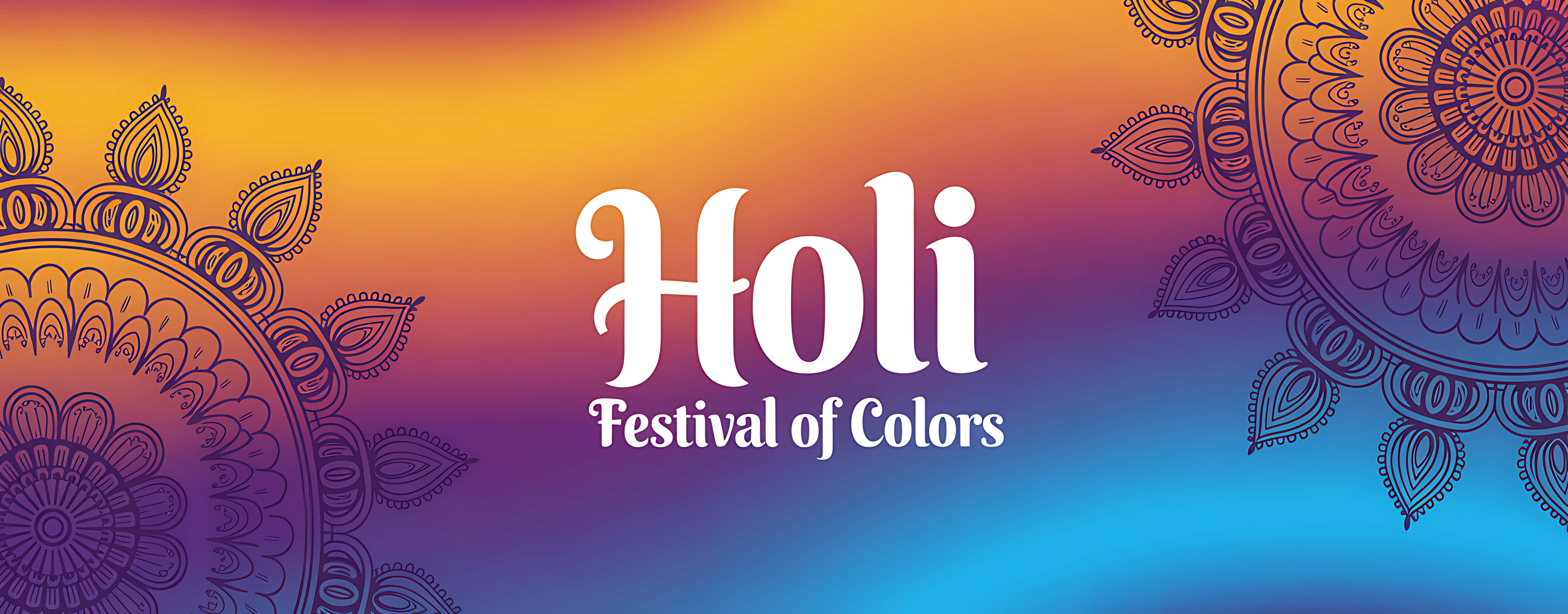 Fundal vibrant de sărbătoare a festivalului holi al culorilor Fundal