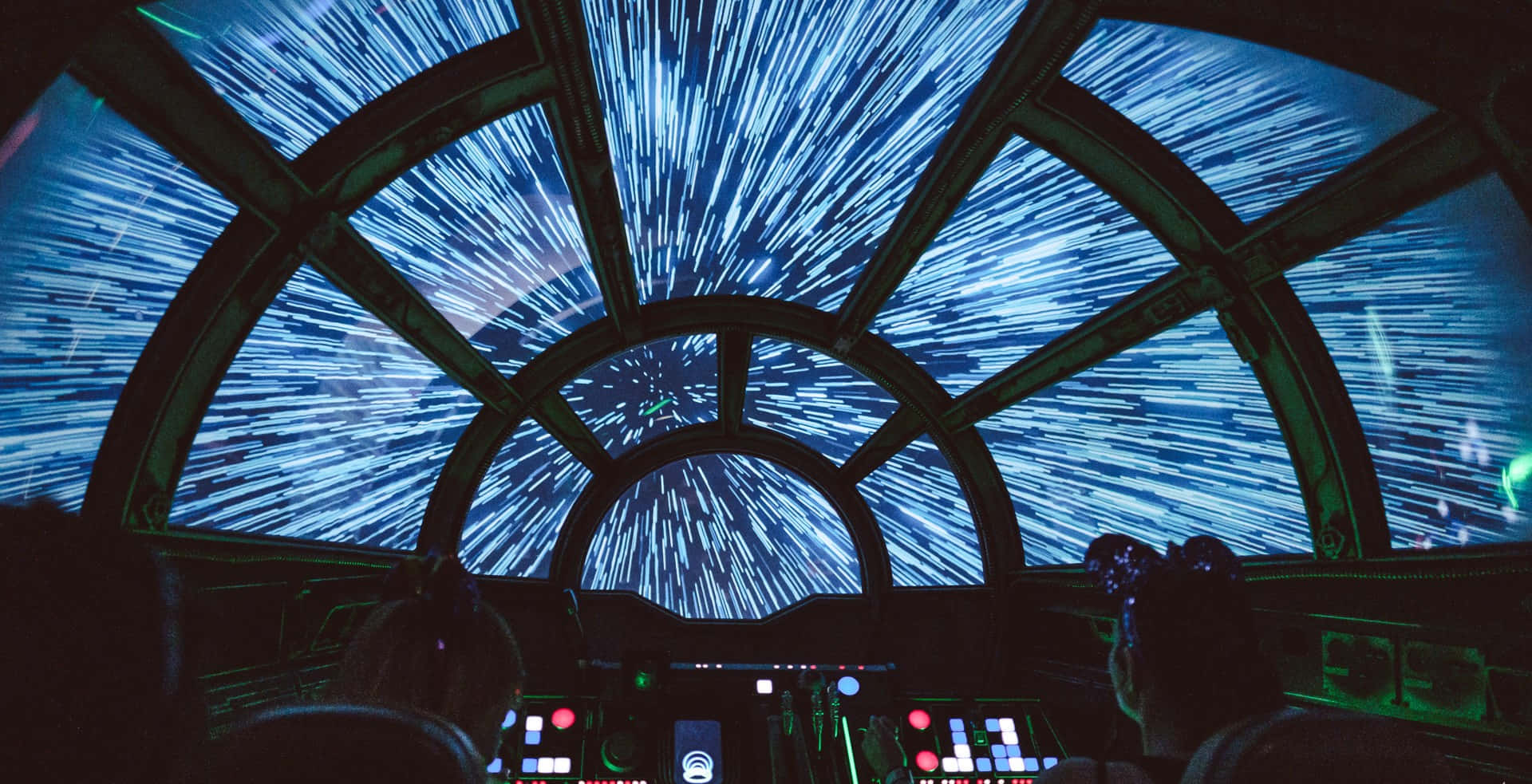 Fundal Zoom Star Wars Millennium Falcon călătorind prin spațiu Fundal