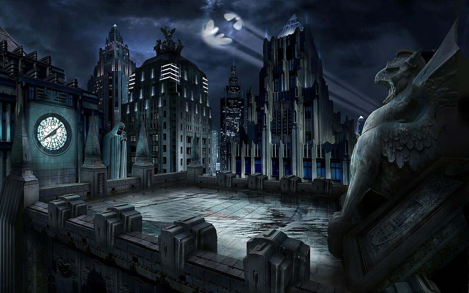 fundație de fundal Batman City - imagini de fundal