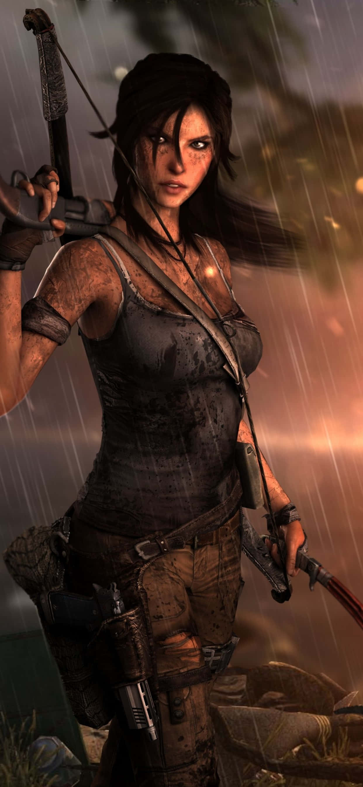 funde de perete lara croft Fundal