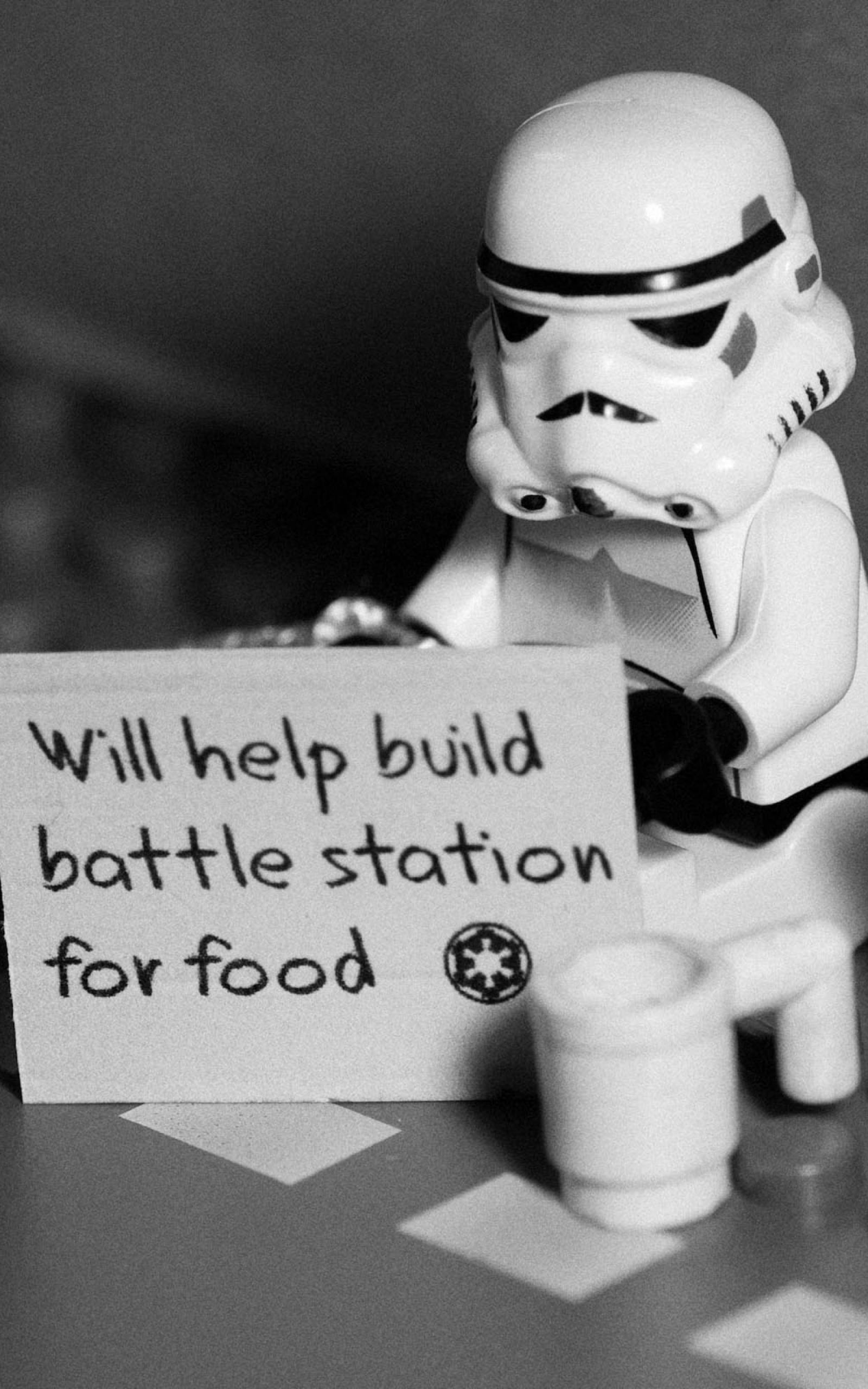 Funny Stormtrooper LEGO Star Wars Tablet Fundal