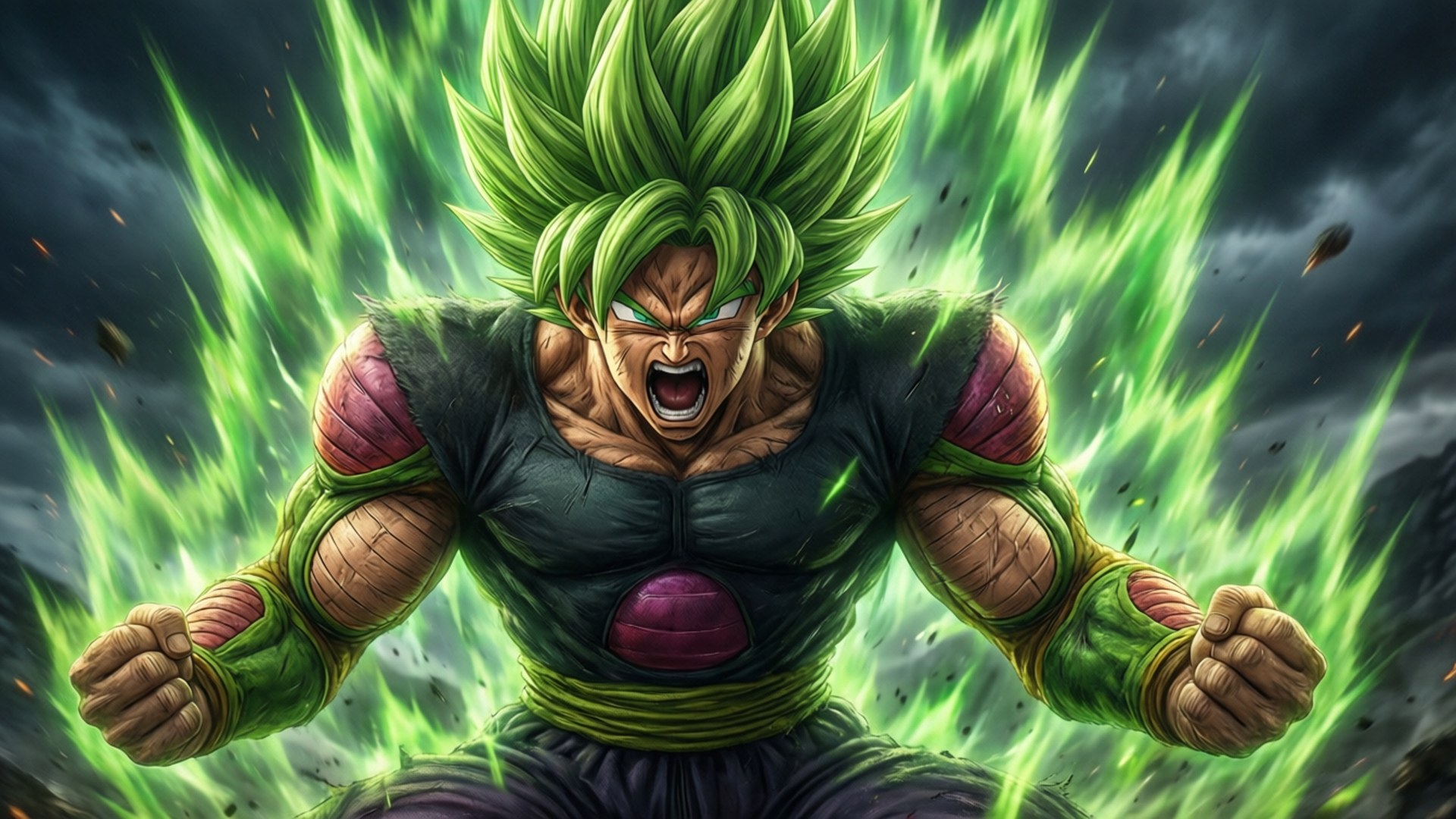 Furia lui Broly dezlănțuită Fundal