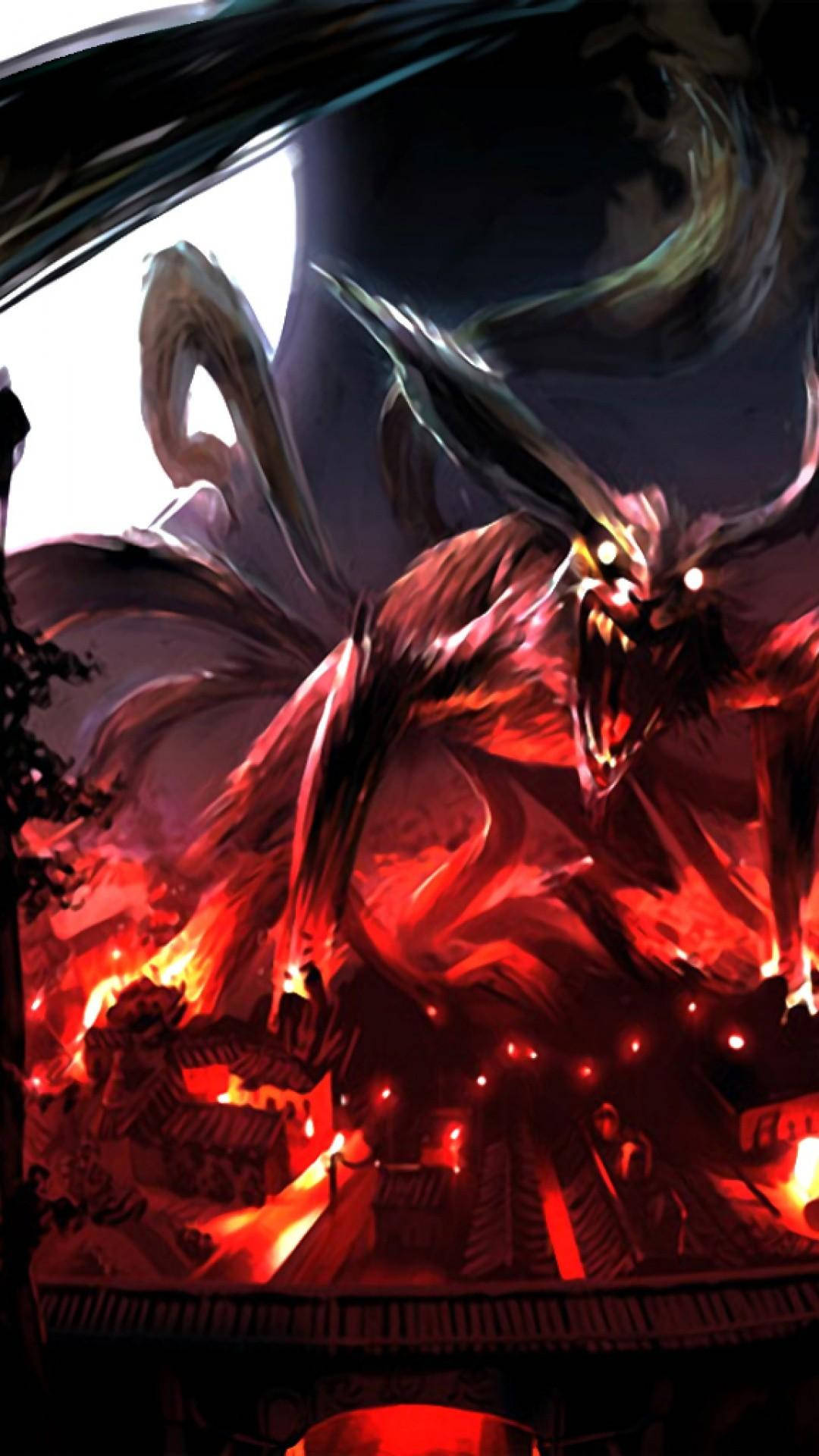 Furia lui Kurama Naruto Telefon Fundal