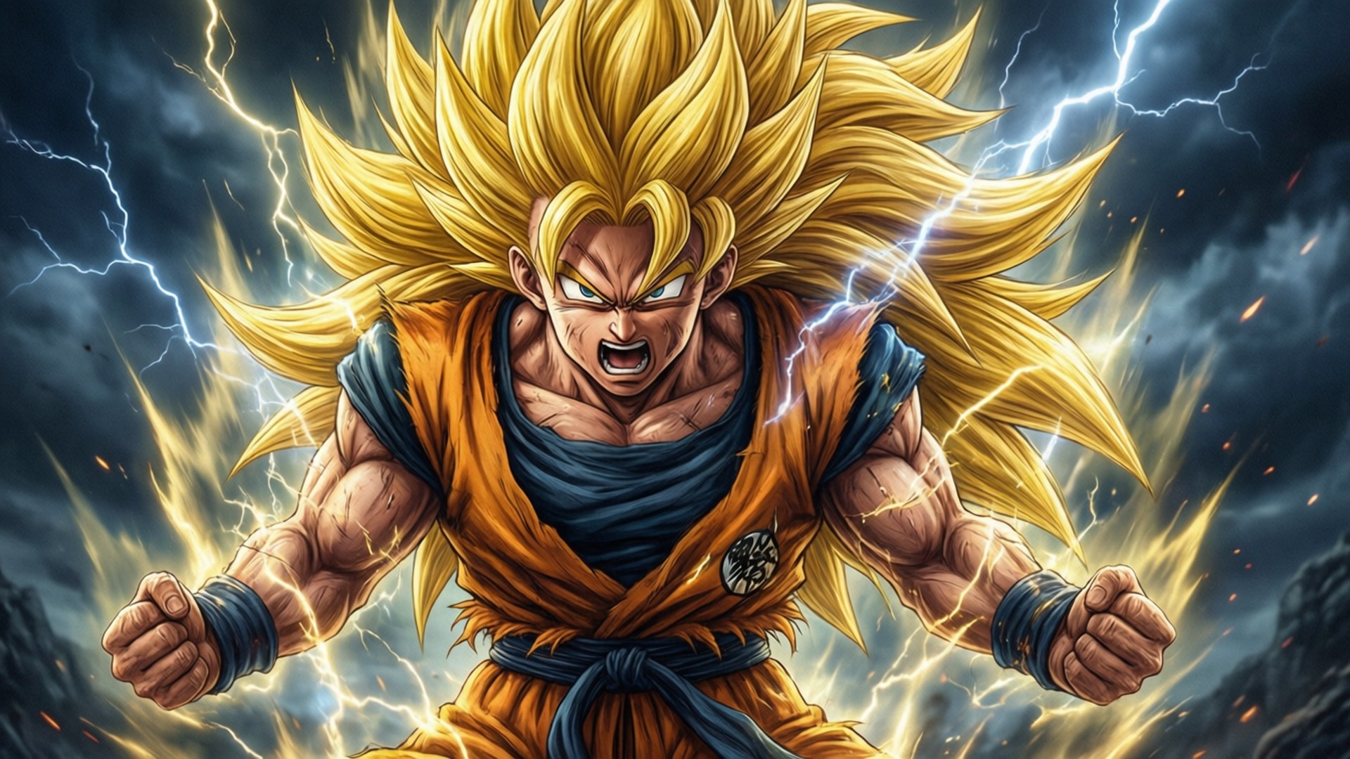 Furia Super Saiyan 3 Fundal