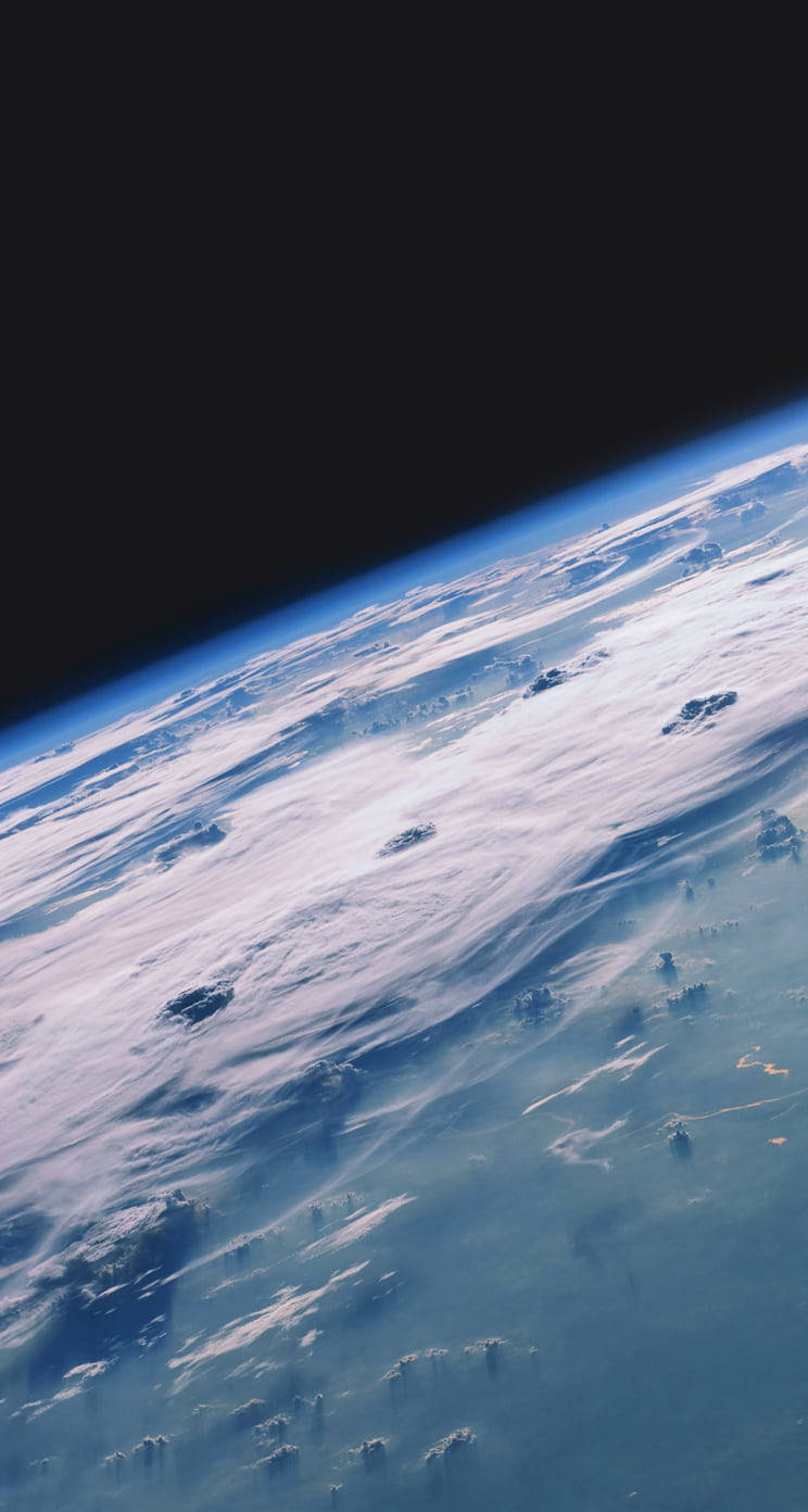 Furtună de la NASA văzută din spațiu pentru iPhone Fundal