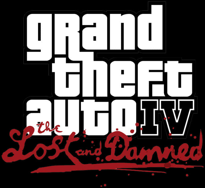 G T A I V The Lost and Damned Logo Fundal