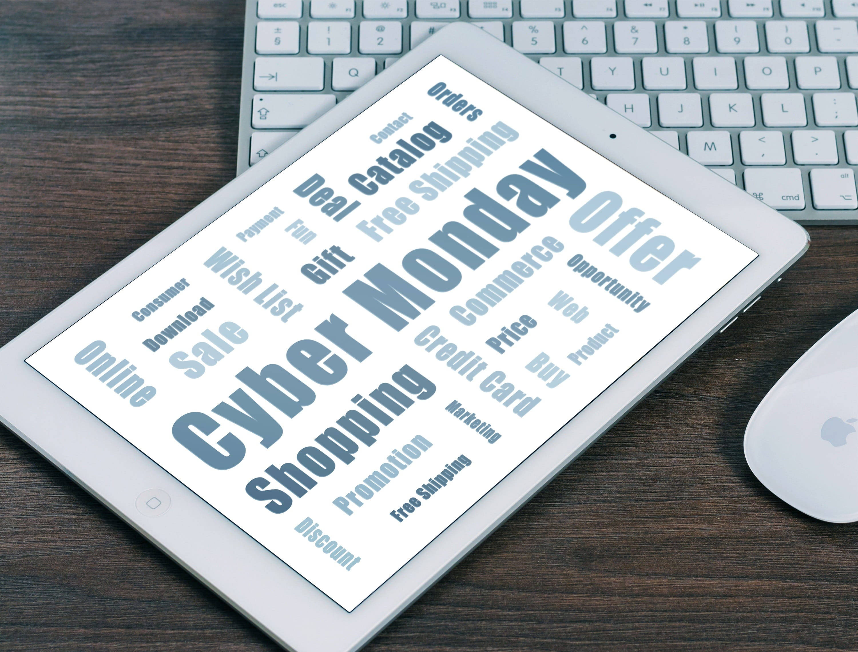 Gadget Tabletă de Cyber Monday Fundal