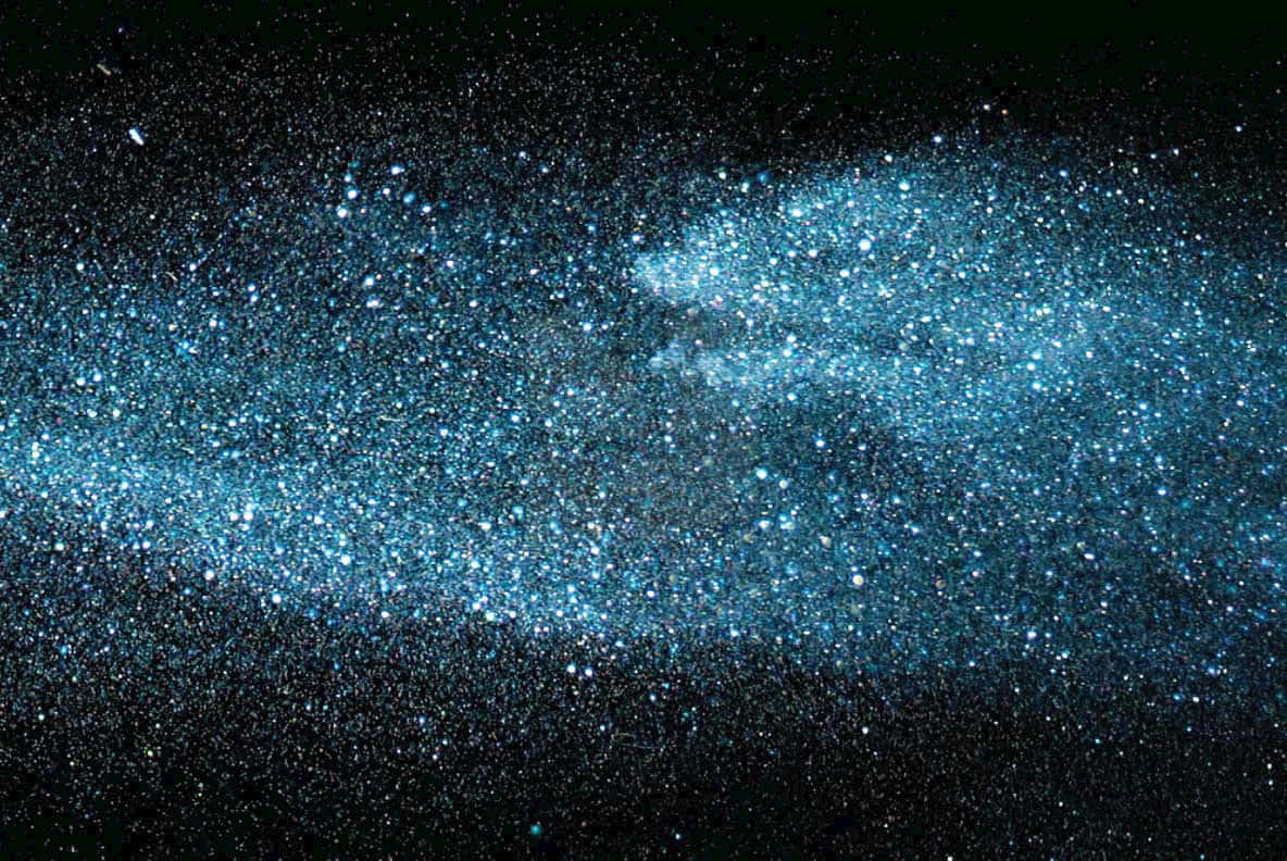 Galaxie cu stele albastre imagine overlay Fundal