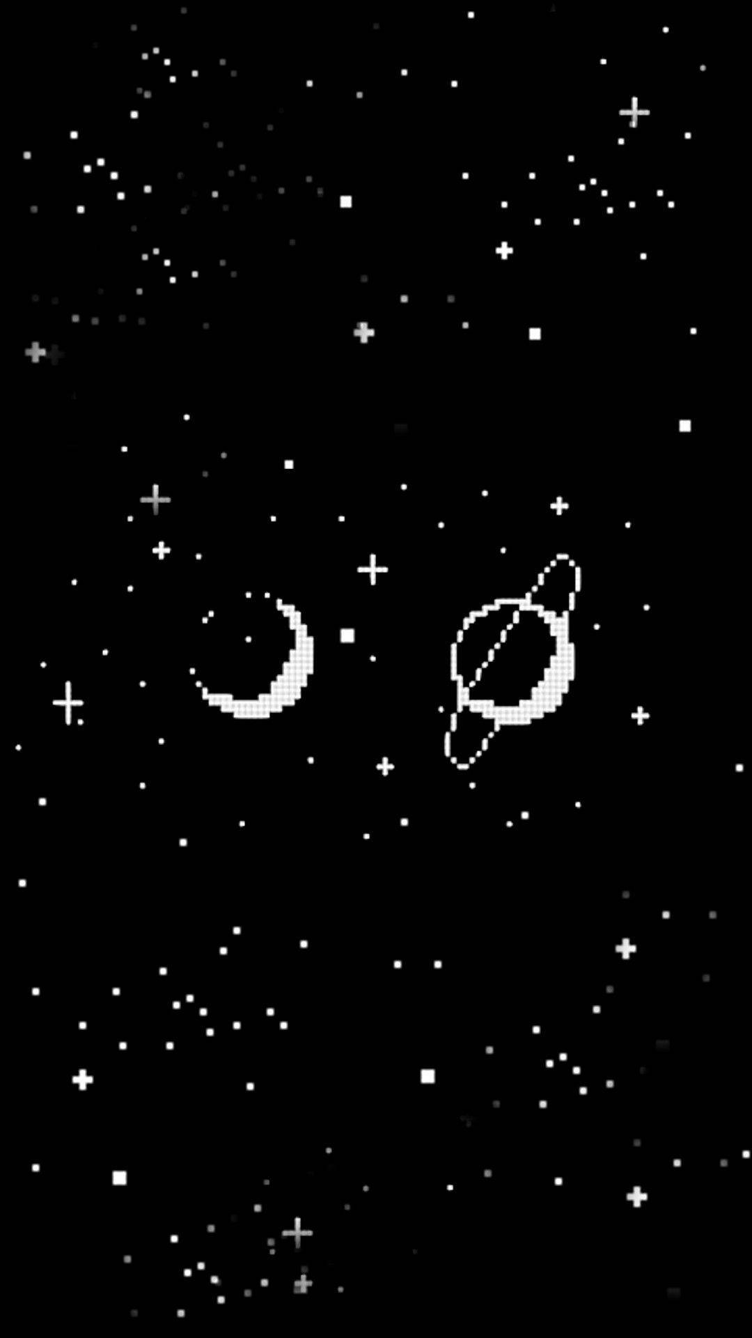 Galaxie Desenată Estetică Neagră Tumblr iPhone Fundal