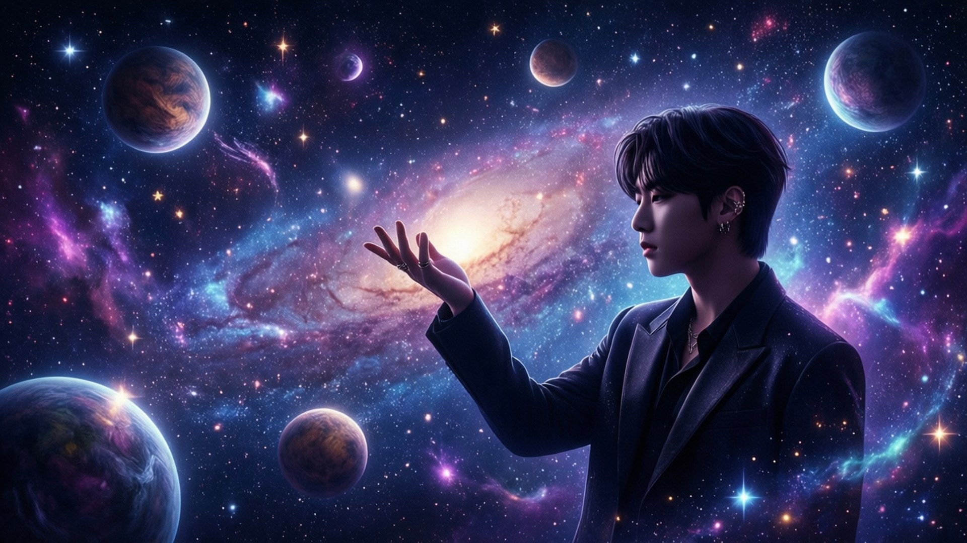 Galaxie Kpop Fantasy Fundal