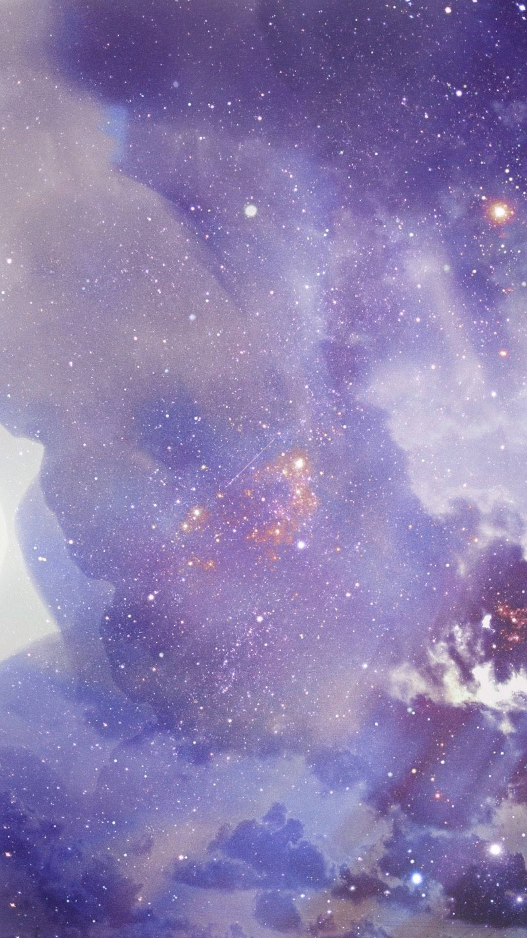 Galaxie mov pastelat Fundal