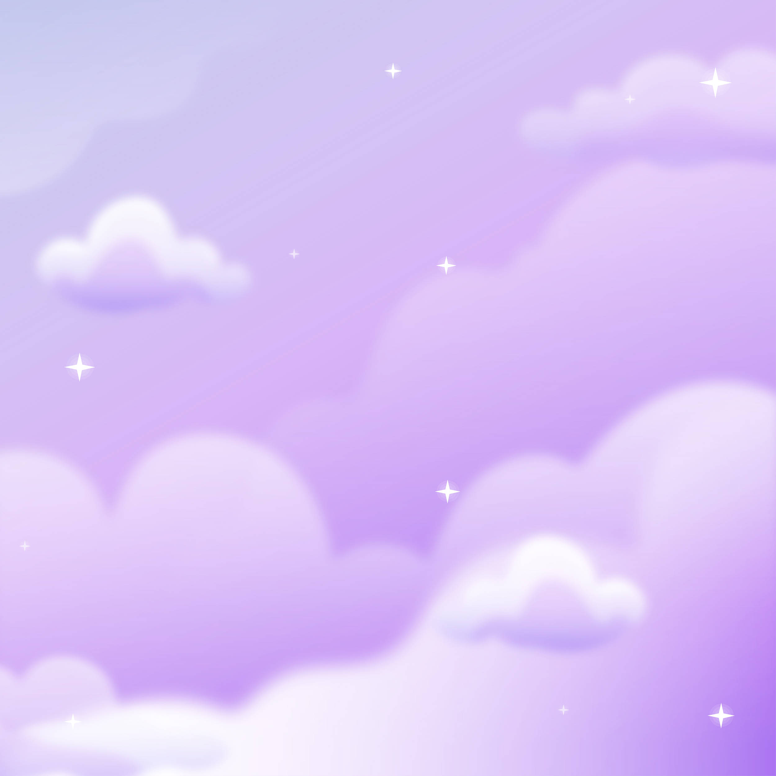 Galaxie Pastel de Levănțică cu Nori Fundal