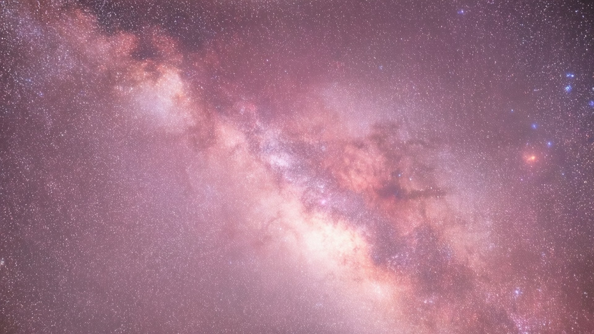 Galaxie Pastel Roz cu Nebuloasă Fundal
