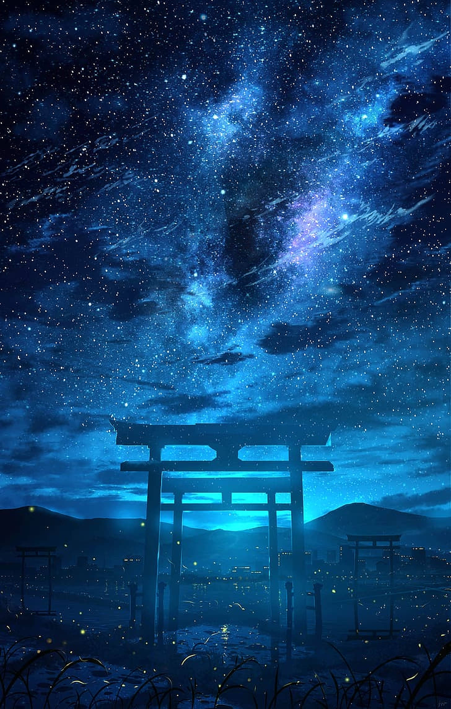 Galaxie Poarta Torii Fundal