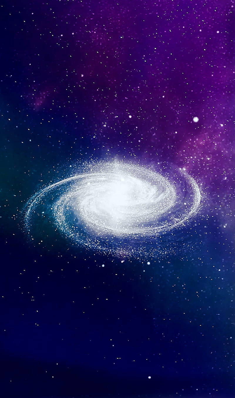 Galaxie spirală albă live Fundal