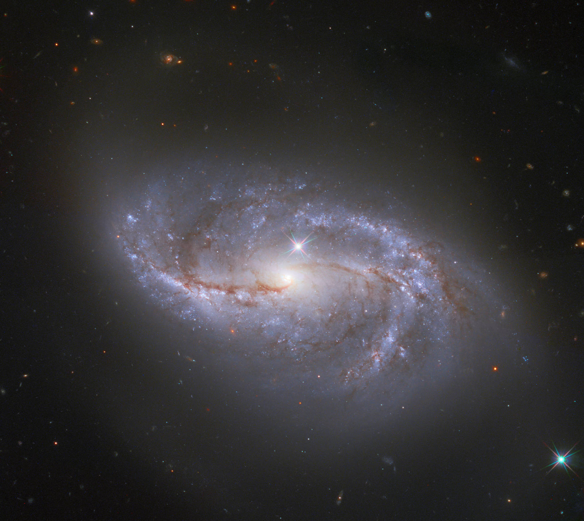 Galaxie spirală și corpul său ceresc. — Galaxie Fundal