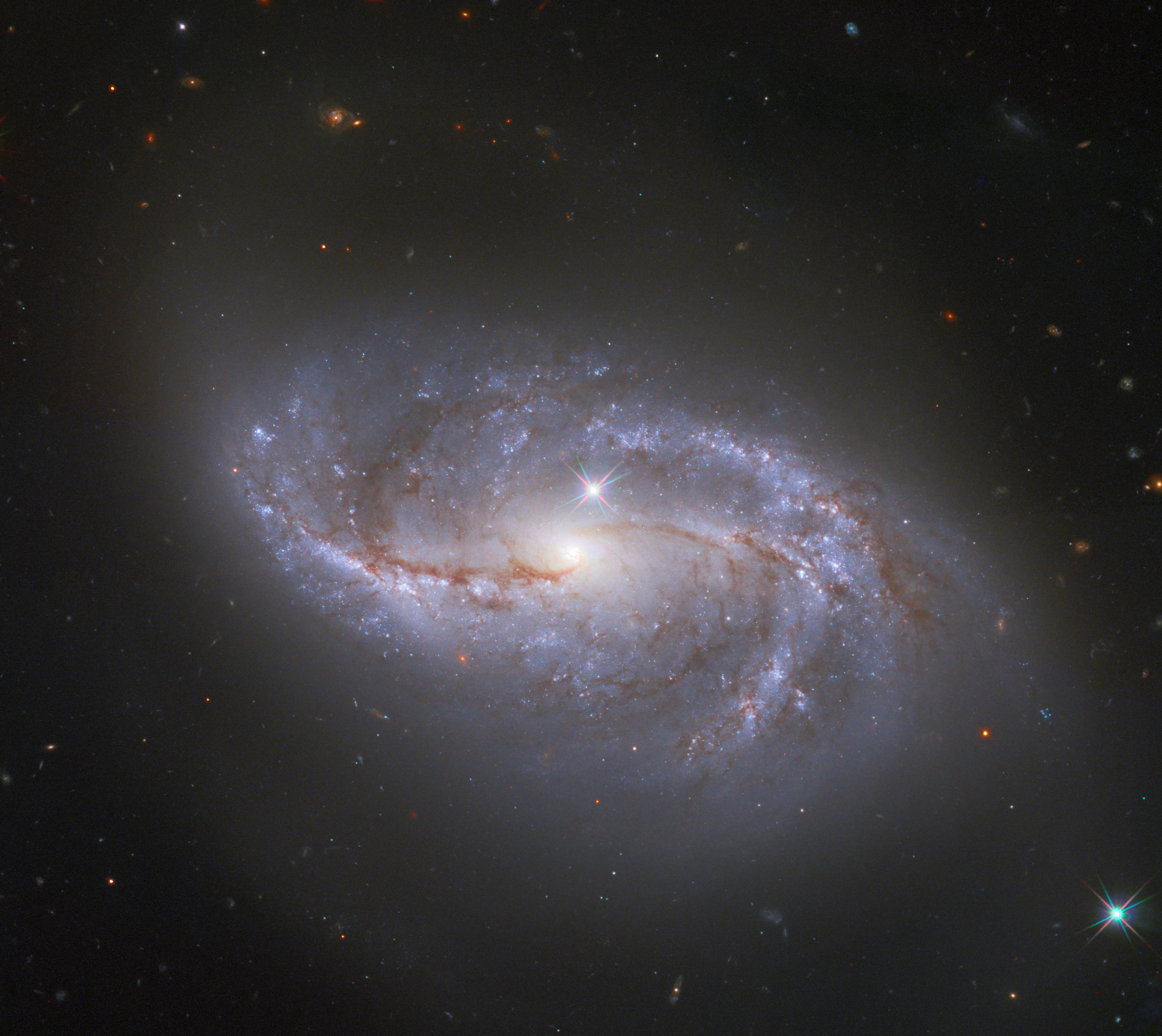 Galaxie spirală în spațiul cosmic Fundal