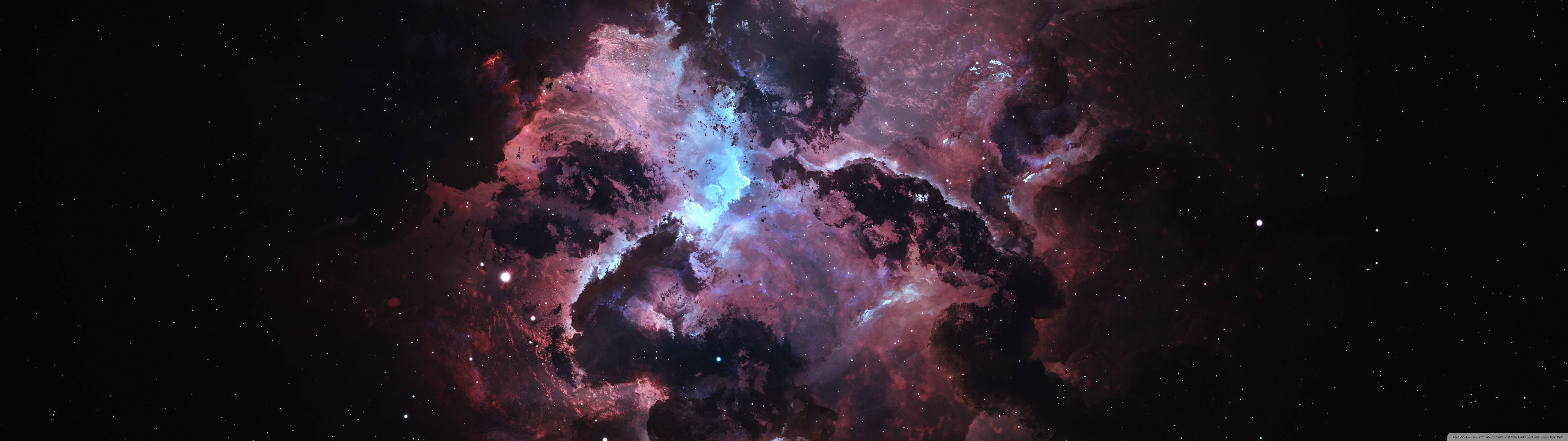 Galaxie violetă cu erupții Fundal