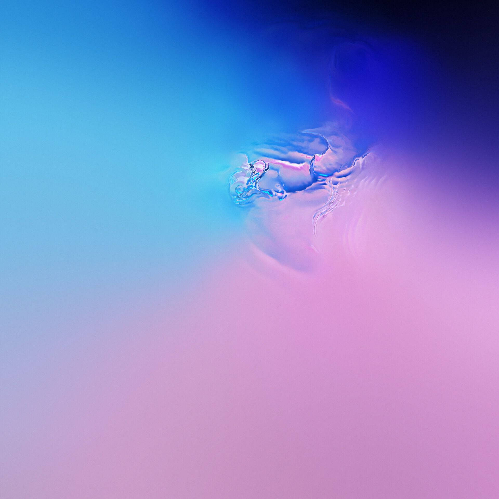 Galaxy S10 Apă Roz și Albastră Fundal